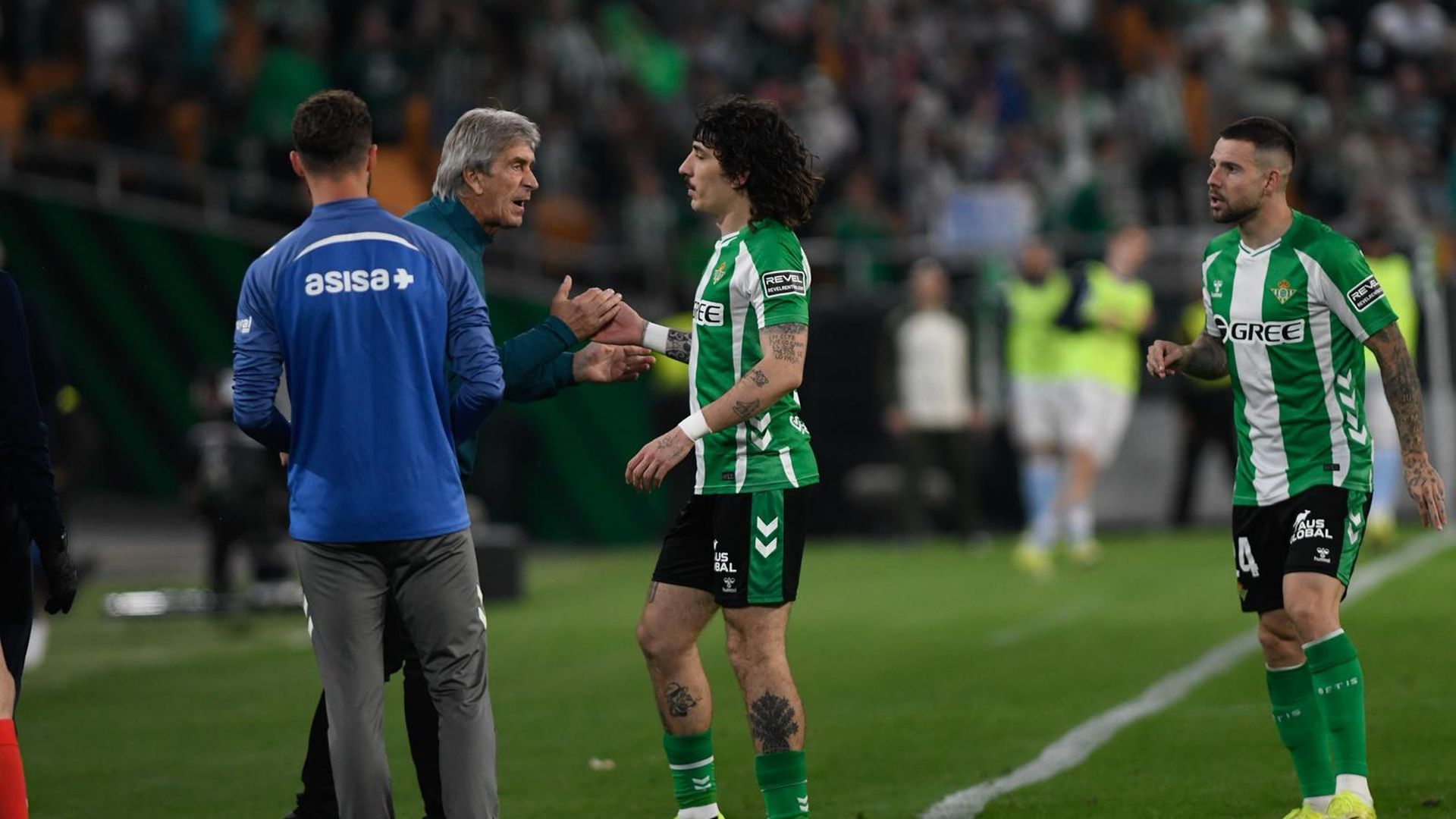 Bellerín celebra su gol contra el Celta