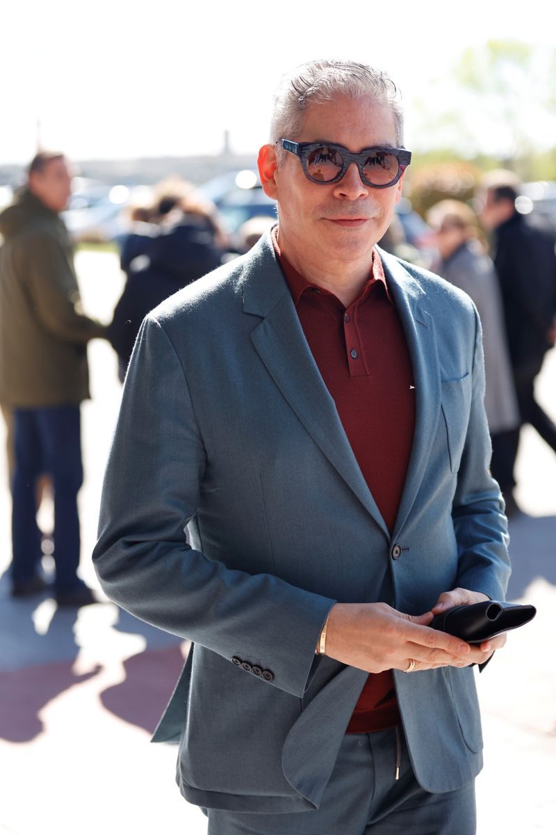 Boris Izaguirre en la capilla ardiente de Gemma Cuervo