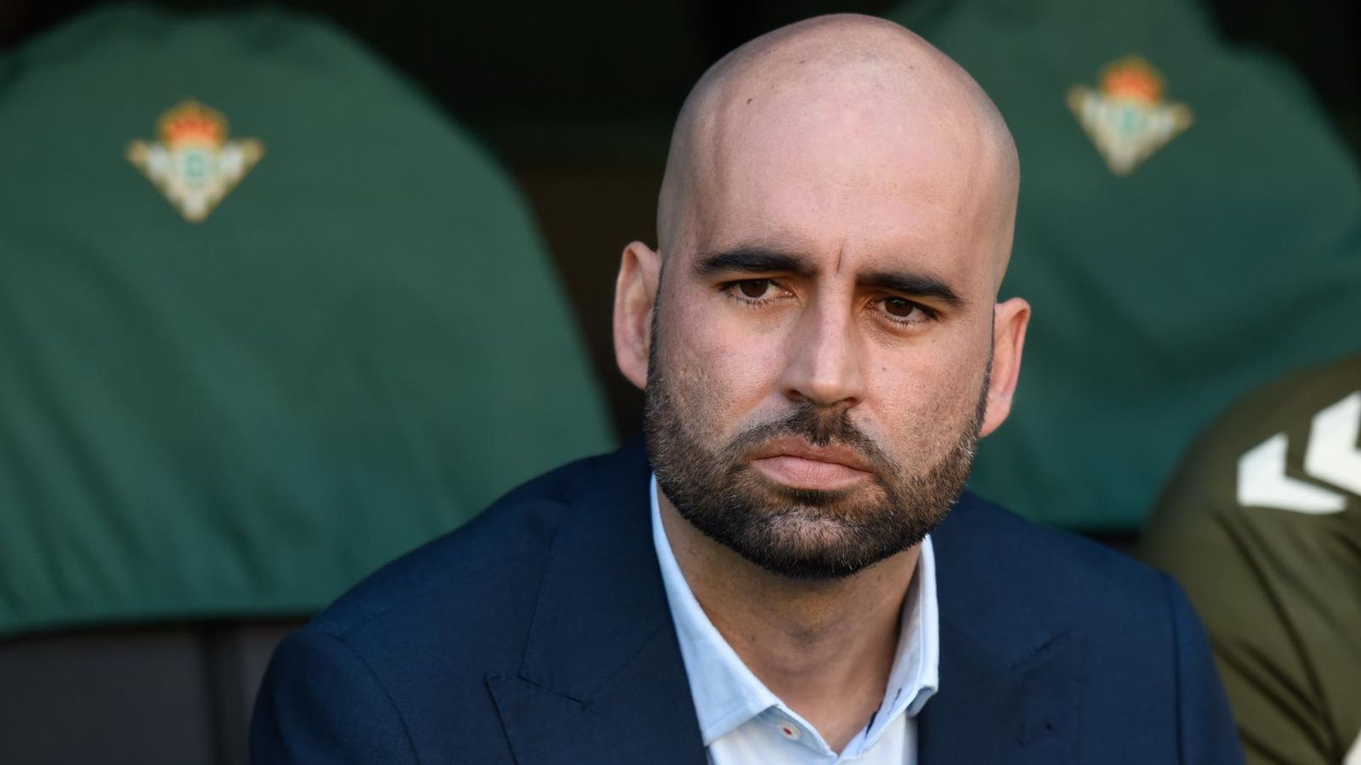 Claudio Giráldez, durante el Betis - Celta. Claudio Giráldez, durante el Betis - Celta.