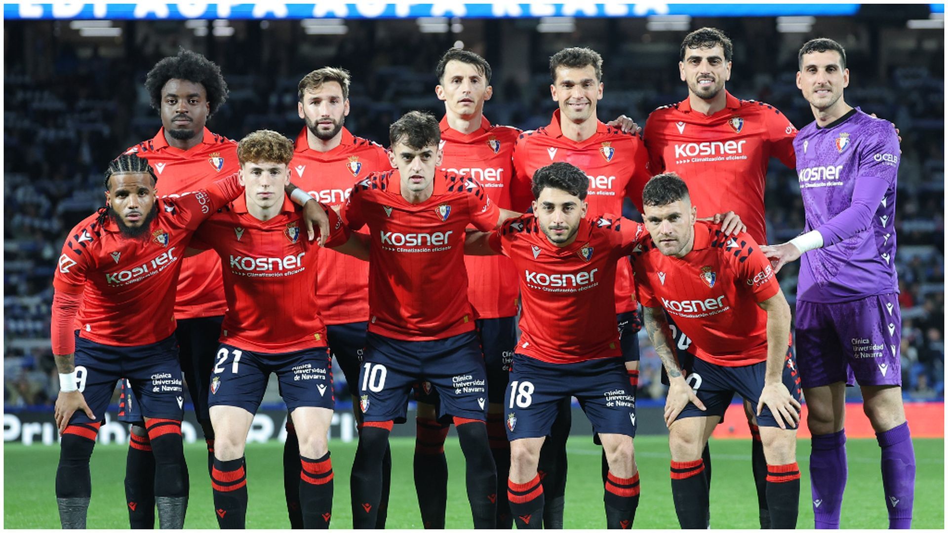 El once titular de Osasuna ante la Real Sociedad El once titular de Osasuna ante la Real Sociedad