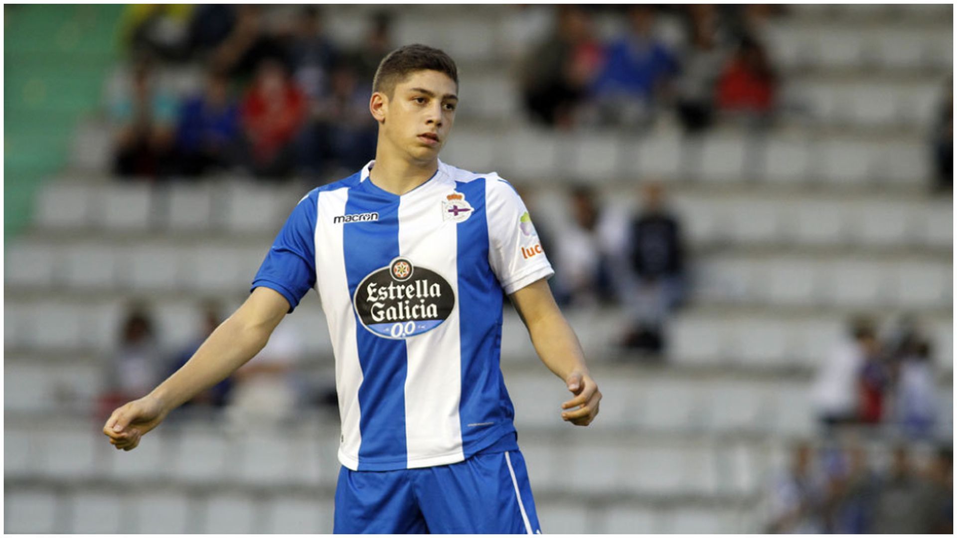 Fede Valverde, con el Deportivo de la Coruña Fede Valverde, con el Deportivo de la Coruña
