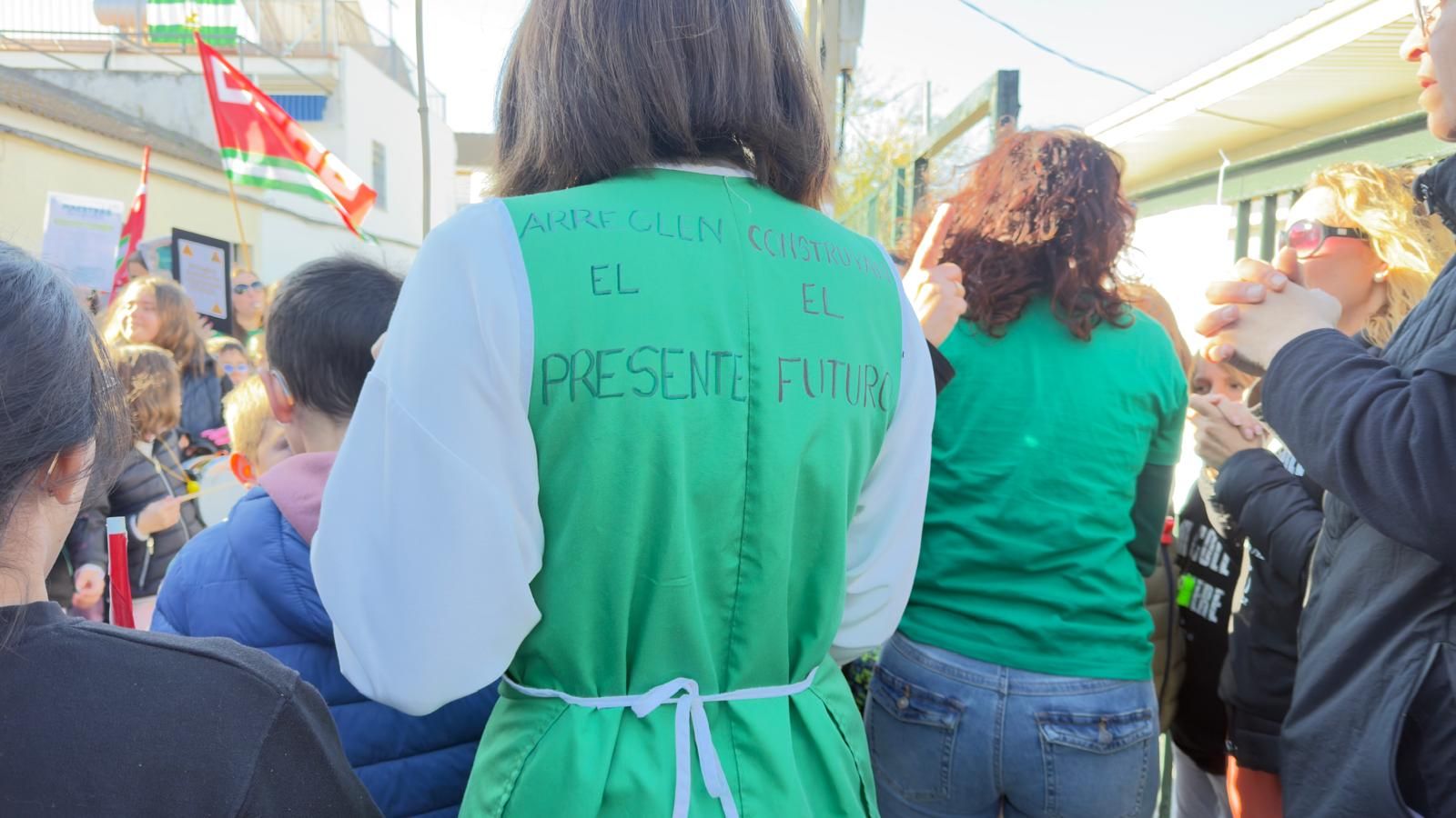 Frase reivindicativa durante las jornadas de huelgas en Gerena
