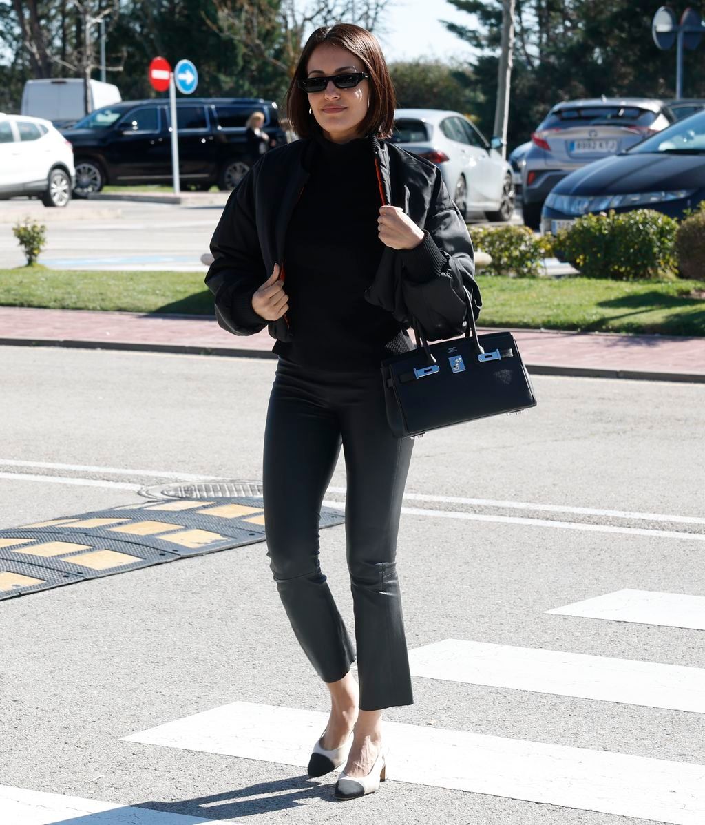 Hiba Abouk en la capilla ardiente de Gemma Cuervo