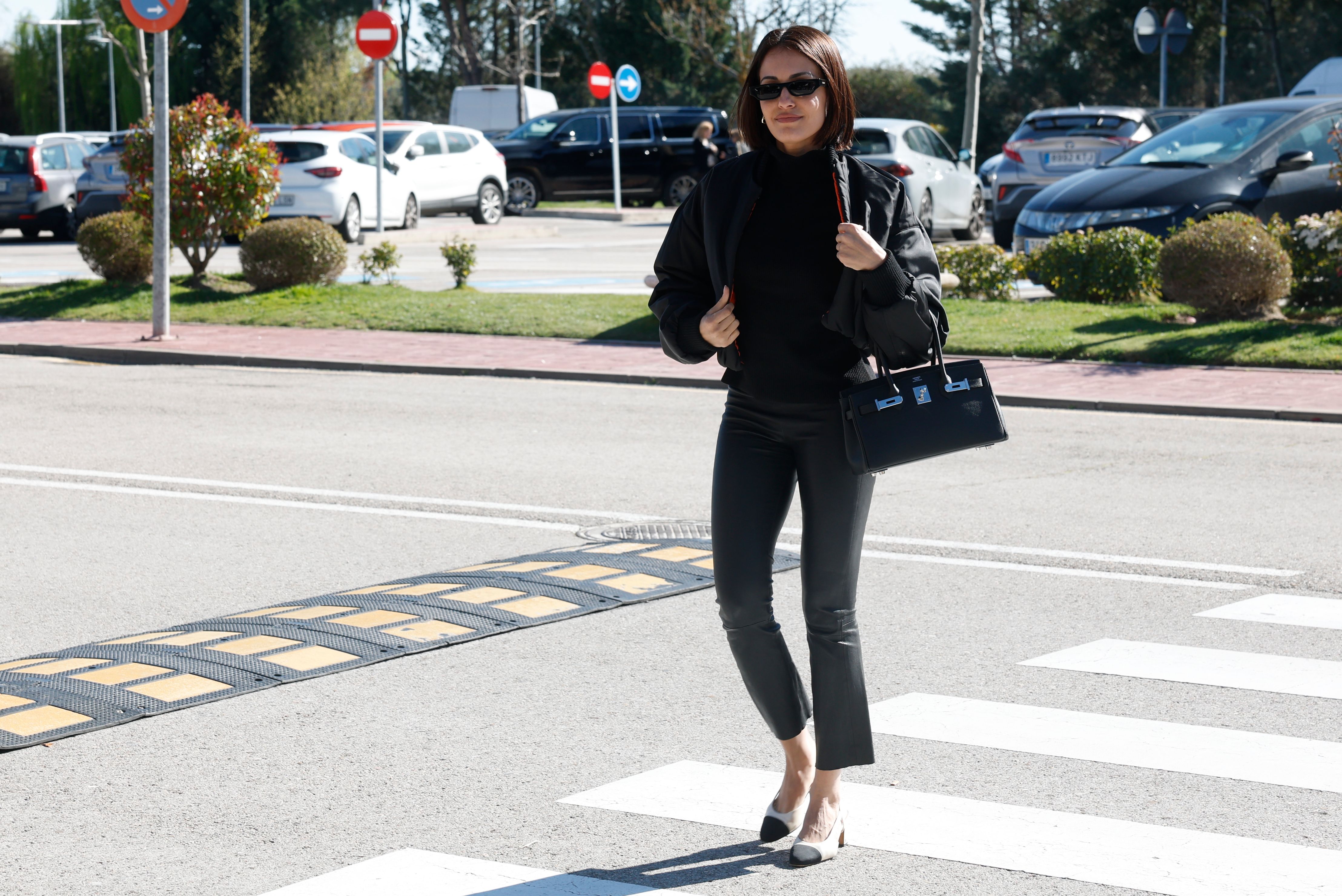 Hiba Abouk en la capilla ardiente de Gemma Cuervo