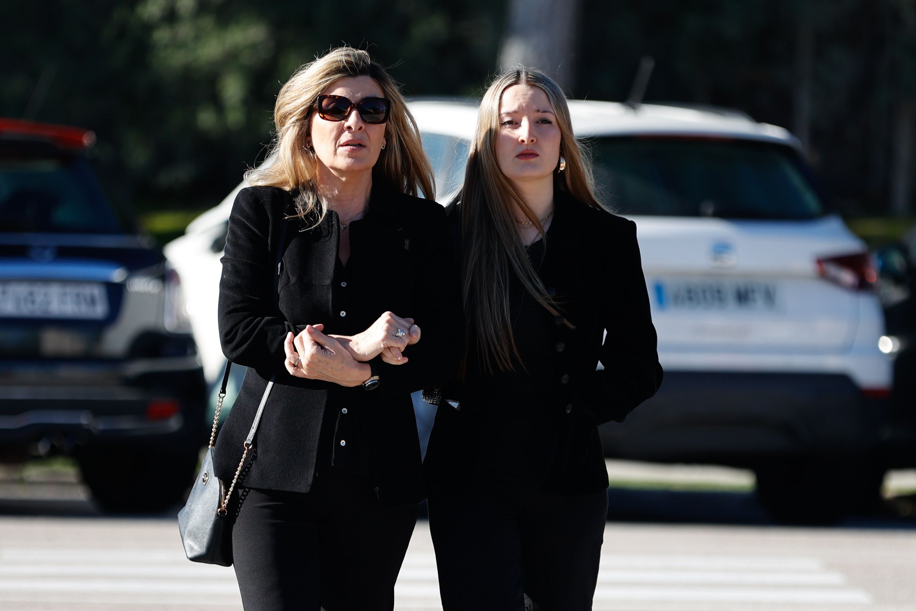 Natalia Guillén Cuervo en la capilla ardiente de Gemma Cuervo