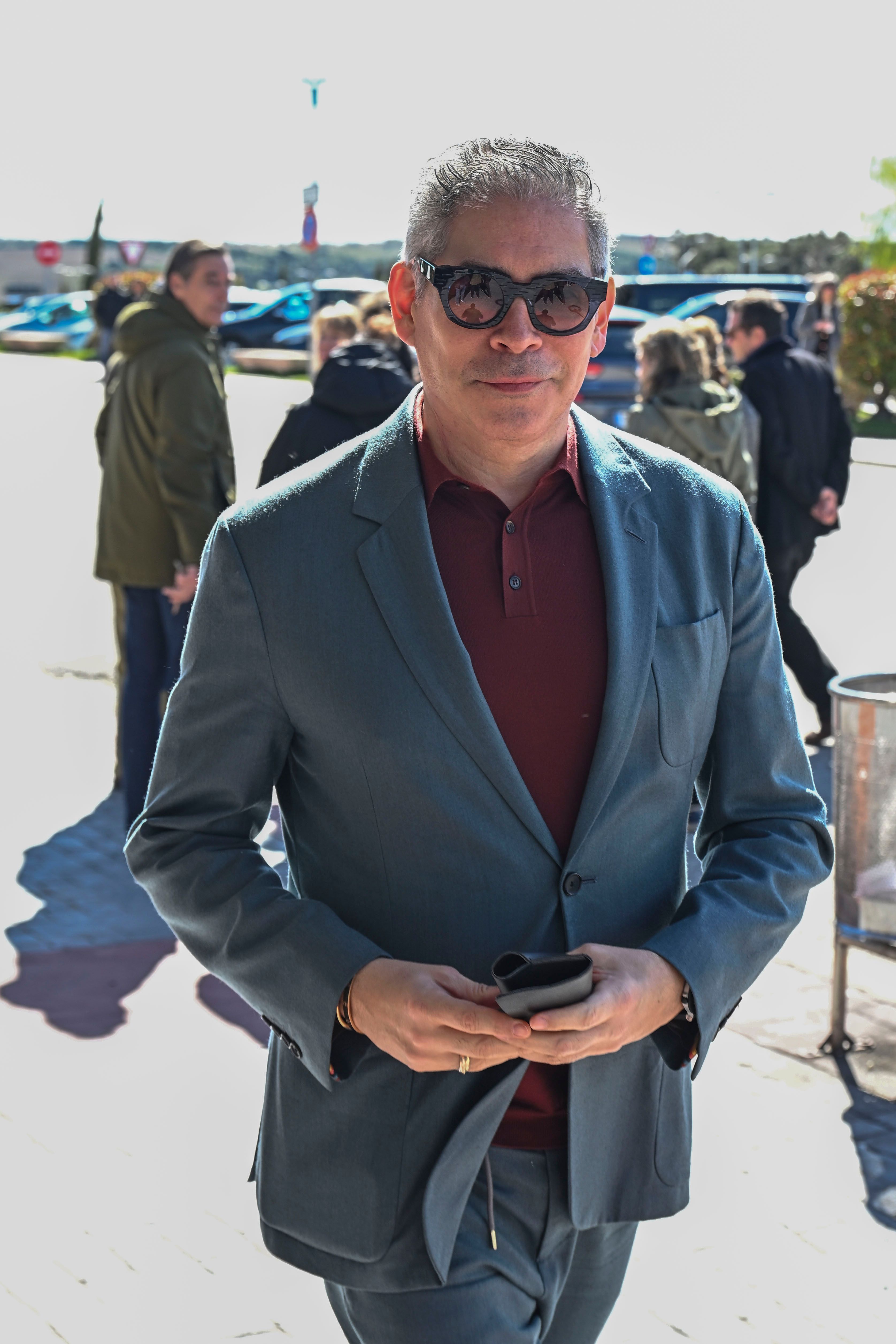 Boris Izaguirre en la capilla ardiente de Gemma Cuervo