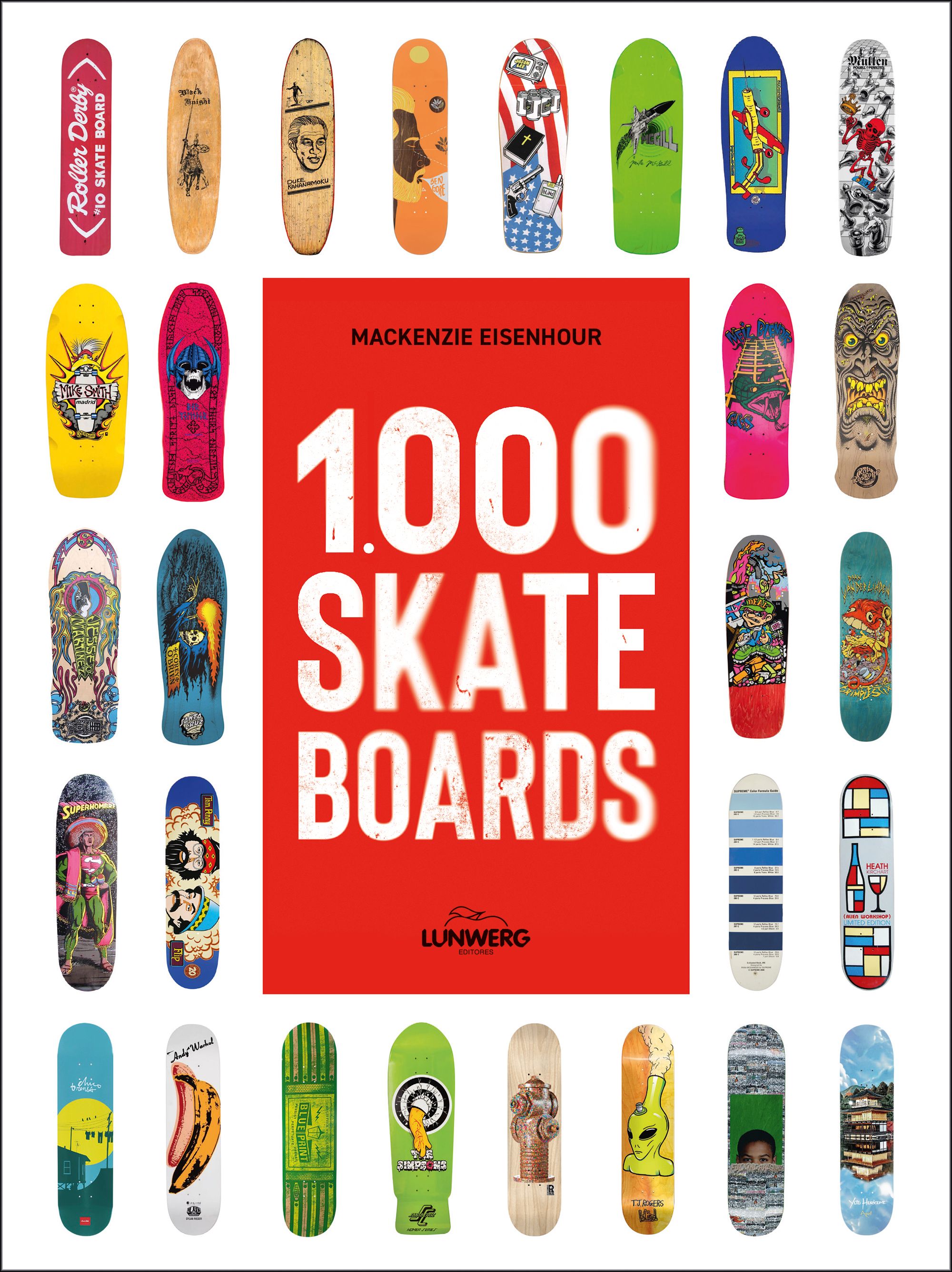 La portada del libro '1.000 skateboards' (Lunwerg)