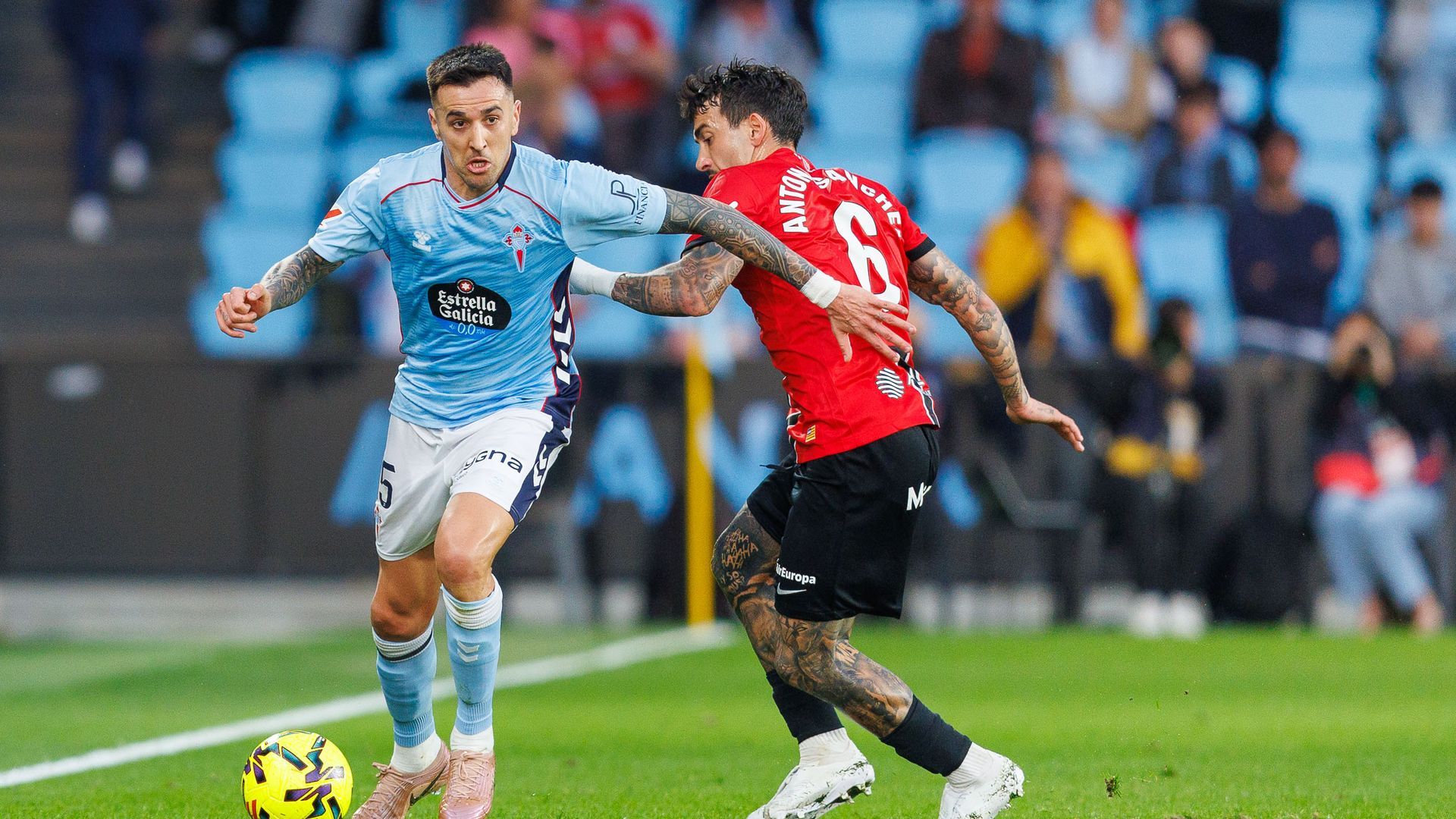 Matías Vecino, en el Celta-Mallorca Matías Vecino, en el Celta-Mallorca
