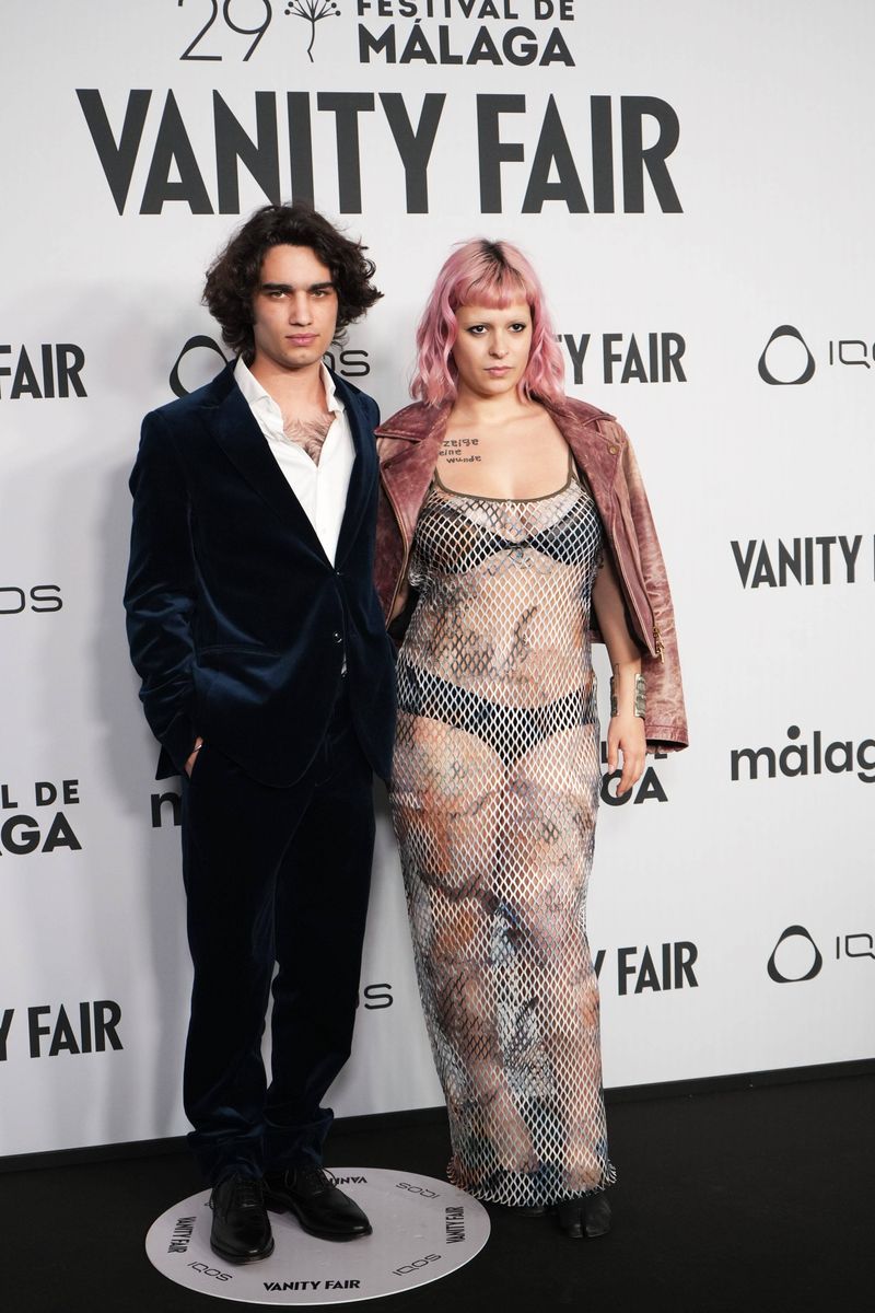 Nicolás Martos y Dora Postigo, en la fiesta de la clausura del Festival de Málaga