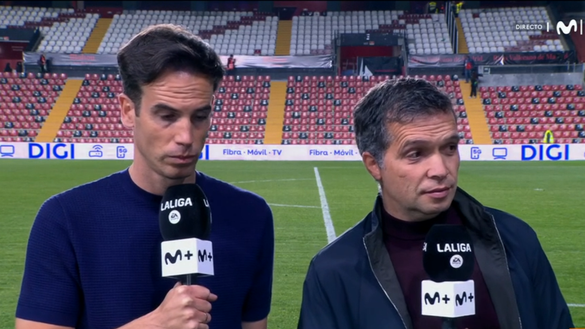 Iñigo Pérez y Luis Castro, en los micrófonos de Movistar LALIGA Iñigo Pérez y Luis Castro, en los micrófonos de Movistar LALIGA