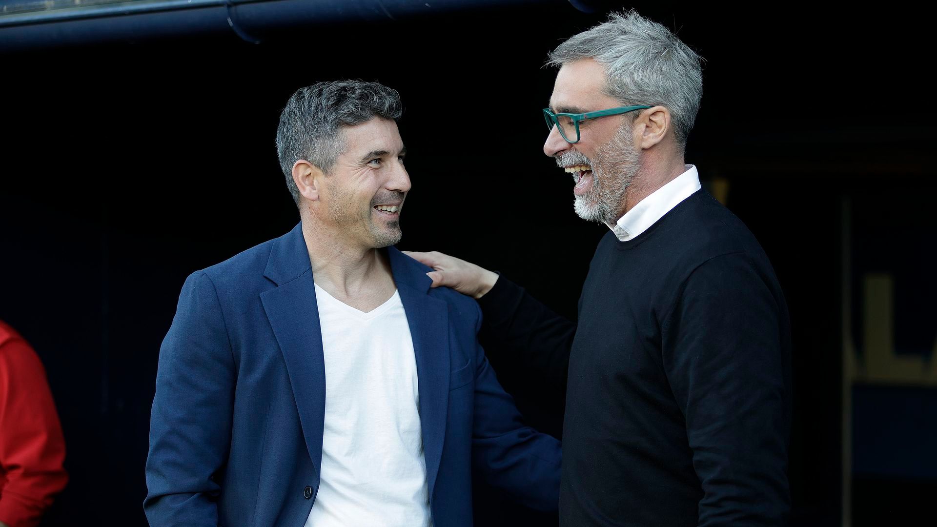 Jon Pérez Bolo y Funes se saludan Jon Pérez Bolo y Funes se saludan