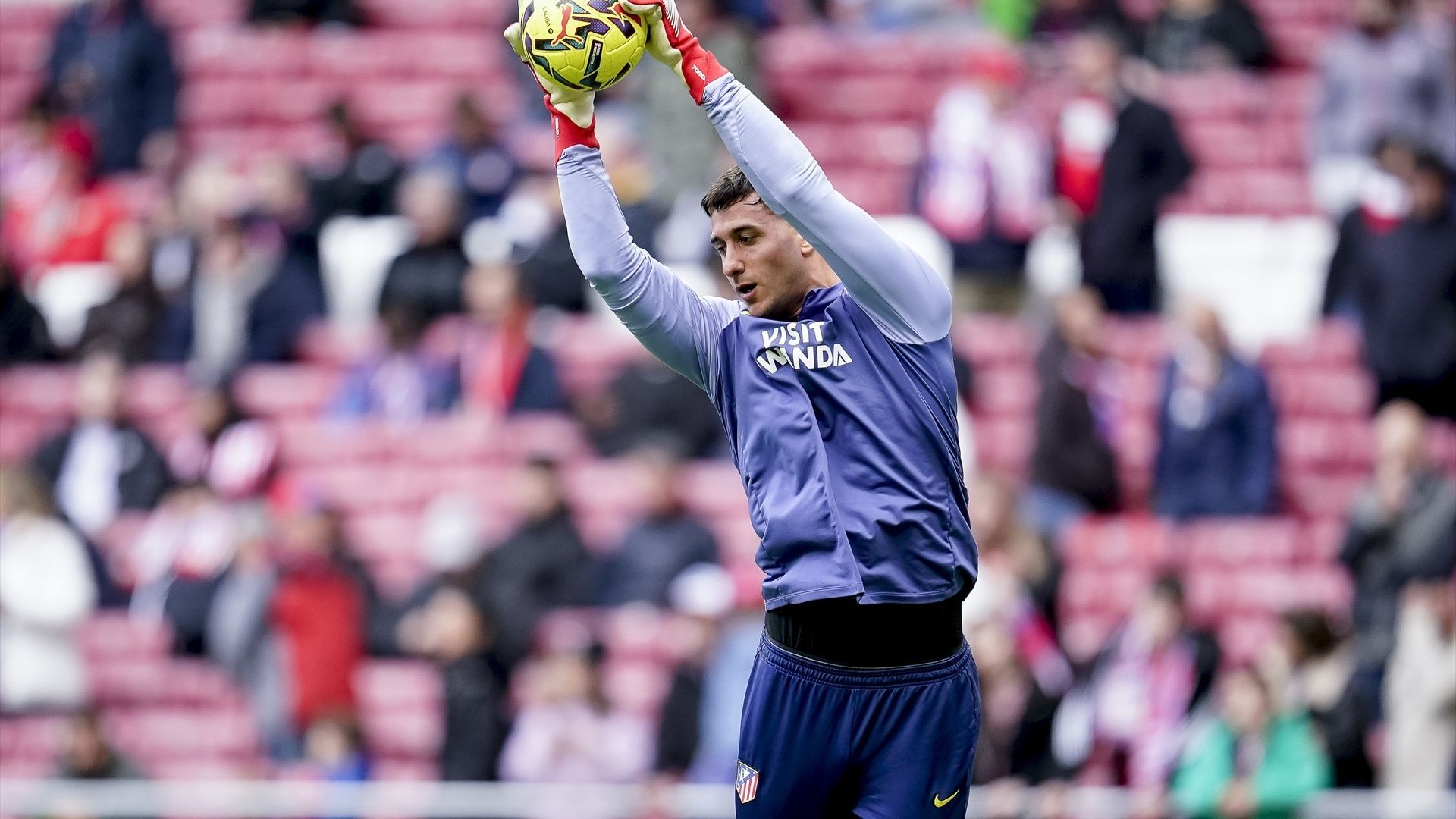 Juan Musso, en un partido del Atlético de Madrid