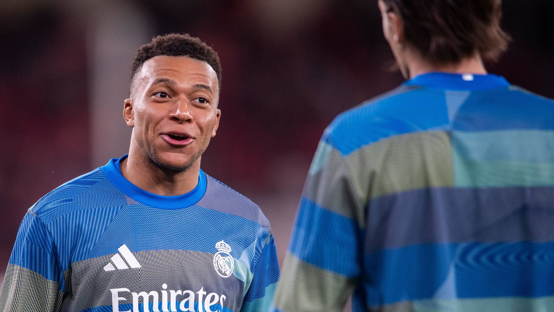 Mbappé, en un partido con el Madrid Mbappé, en un partido con el Madrid