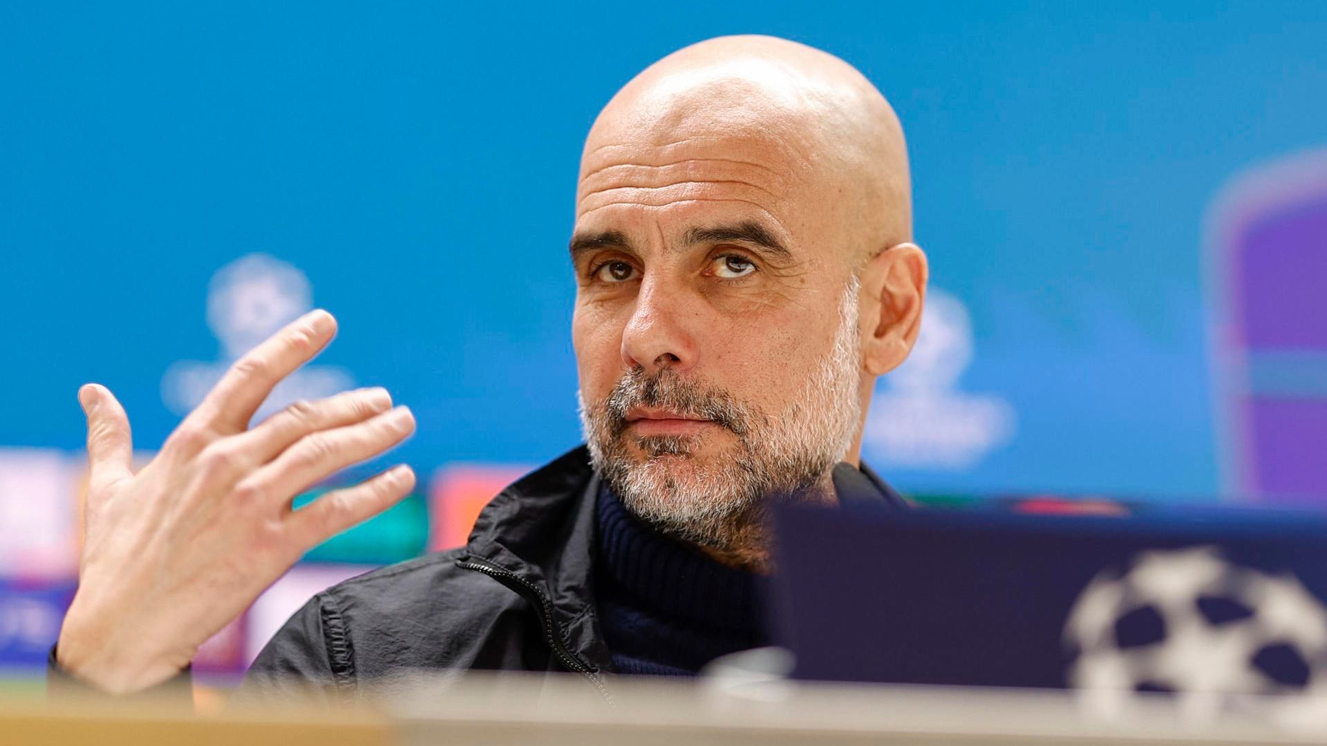 Pep Guardiola en rueda de prensa