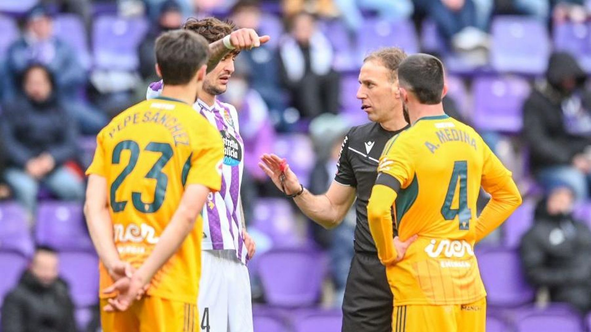 Sánchez López en el Valladolid 0-1 Albacete.