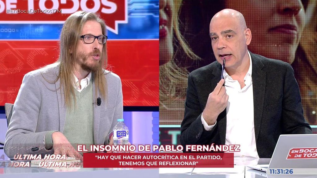 El cariñoso mensaje de Nacho Abad a Pablo Fernández ante la caída de la izquierda: “No quiero que desaparezcáis, no habéis robado nunca”