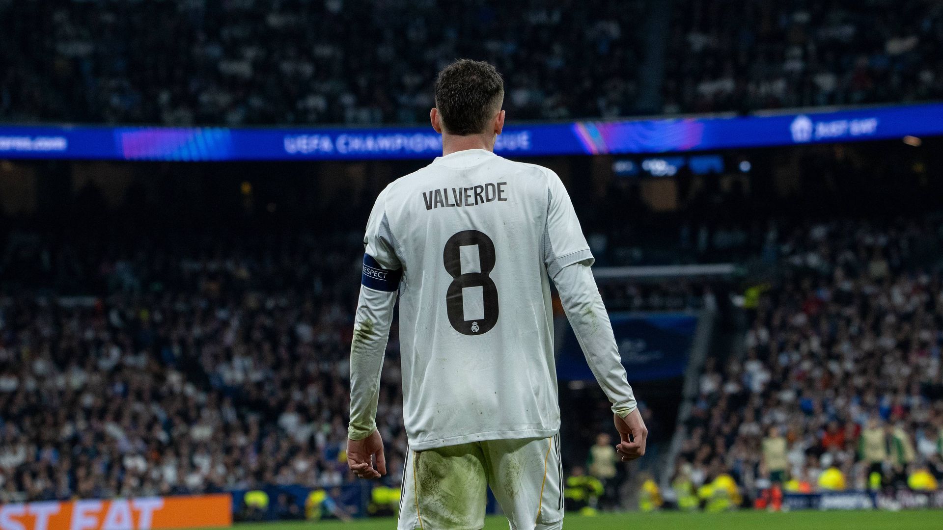 Fede Valverde en el partido ante el City