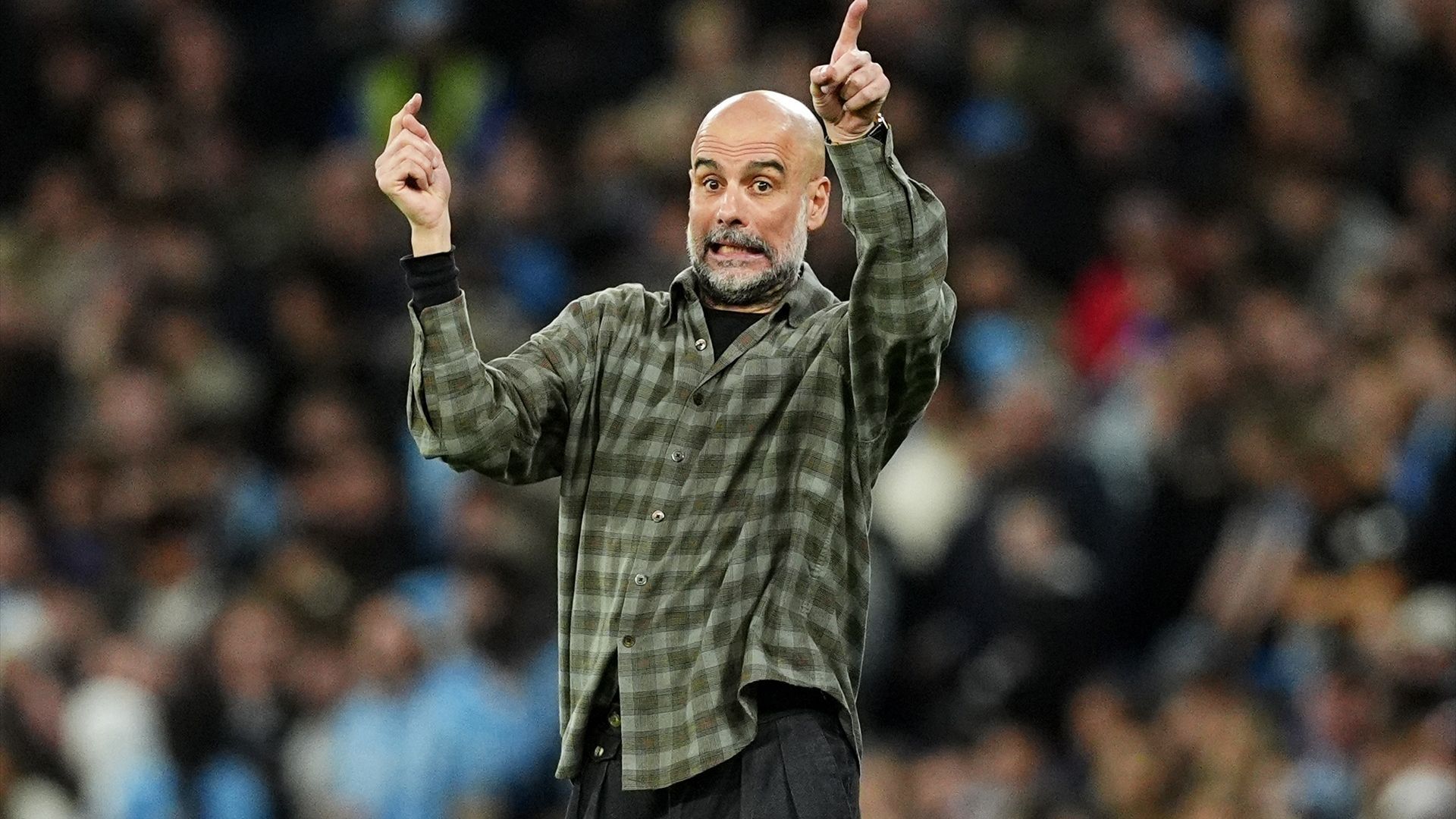 Pep Guardiola ante el Real Madrid