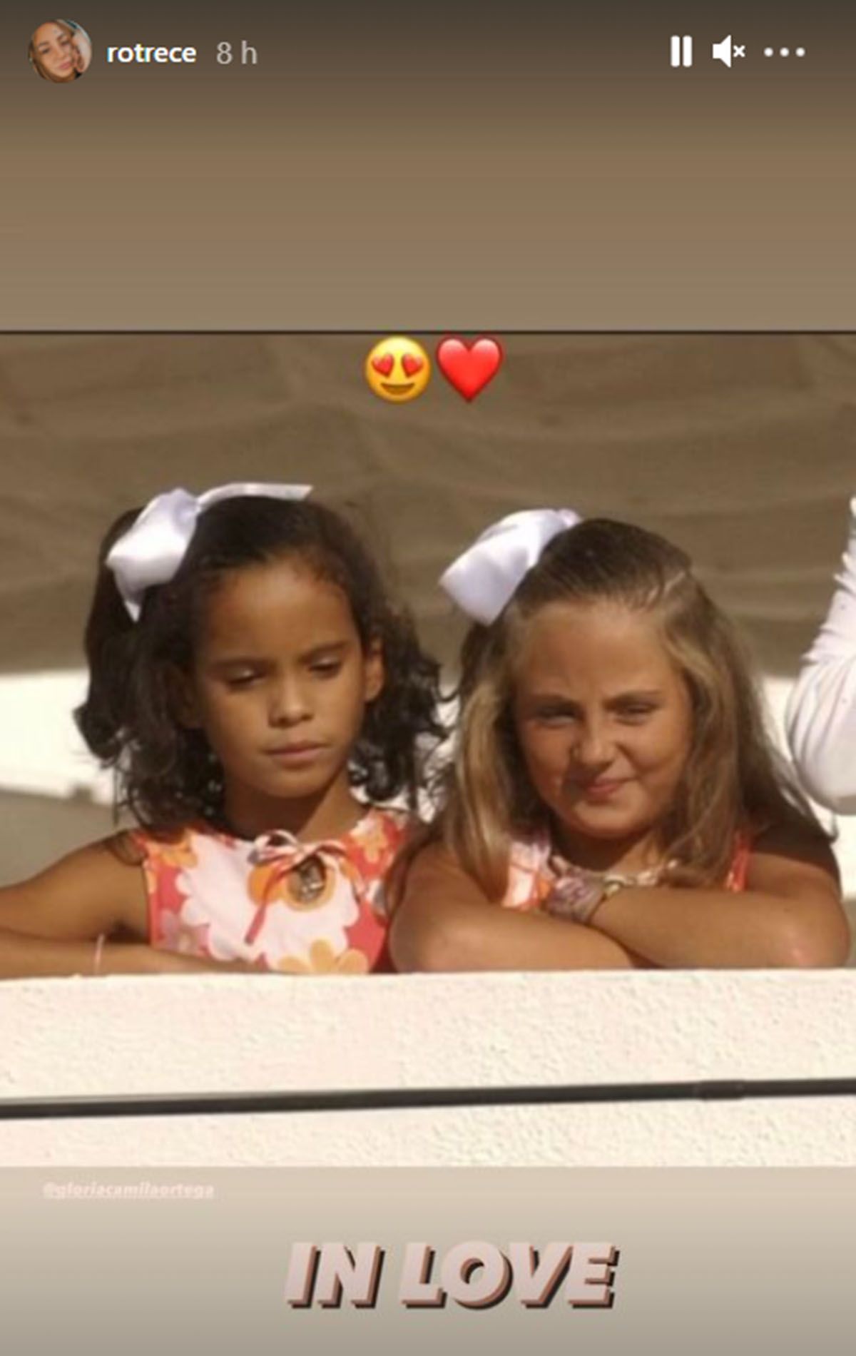 Rocío Flores publicó en sus redes sociales una story de sus años de infancia con Gloria Camila