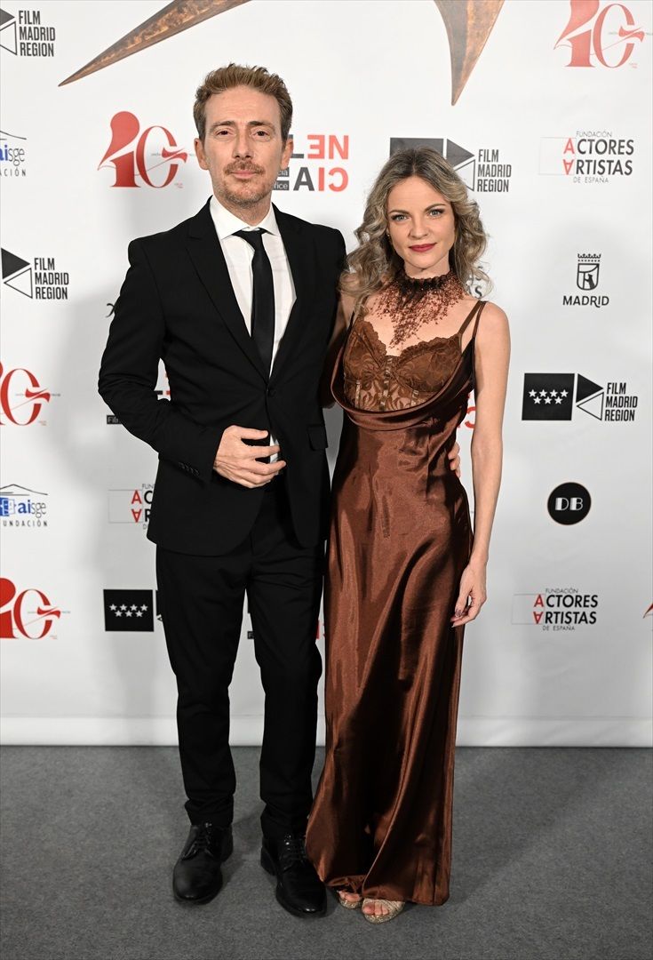 Víctor Clavijo y Carolina Bona, en los Premios de la Unión de Actores