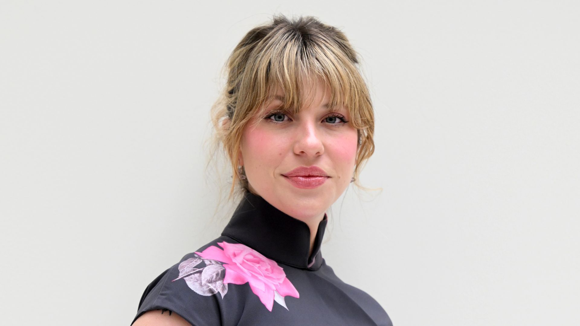 Anita Matamoros en el desfile de Juan Vidal en la Fashion Week