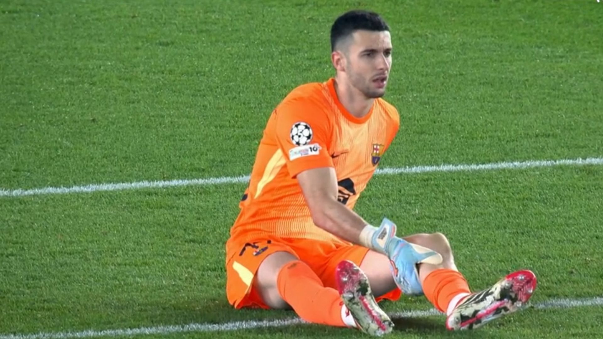 Joan García, lesionado en el Barça - Newcastle