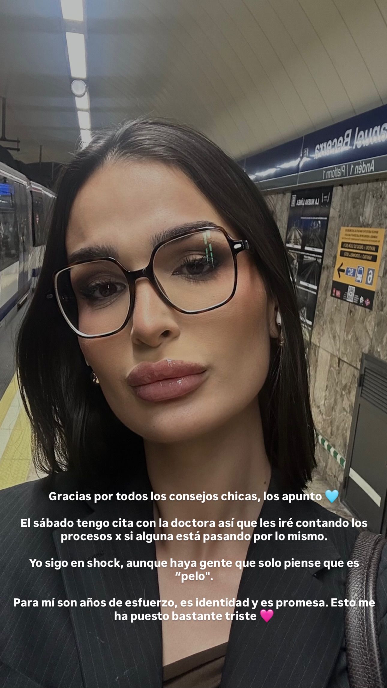 Keyla dando las gracias a sus fans por los consejos