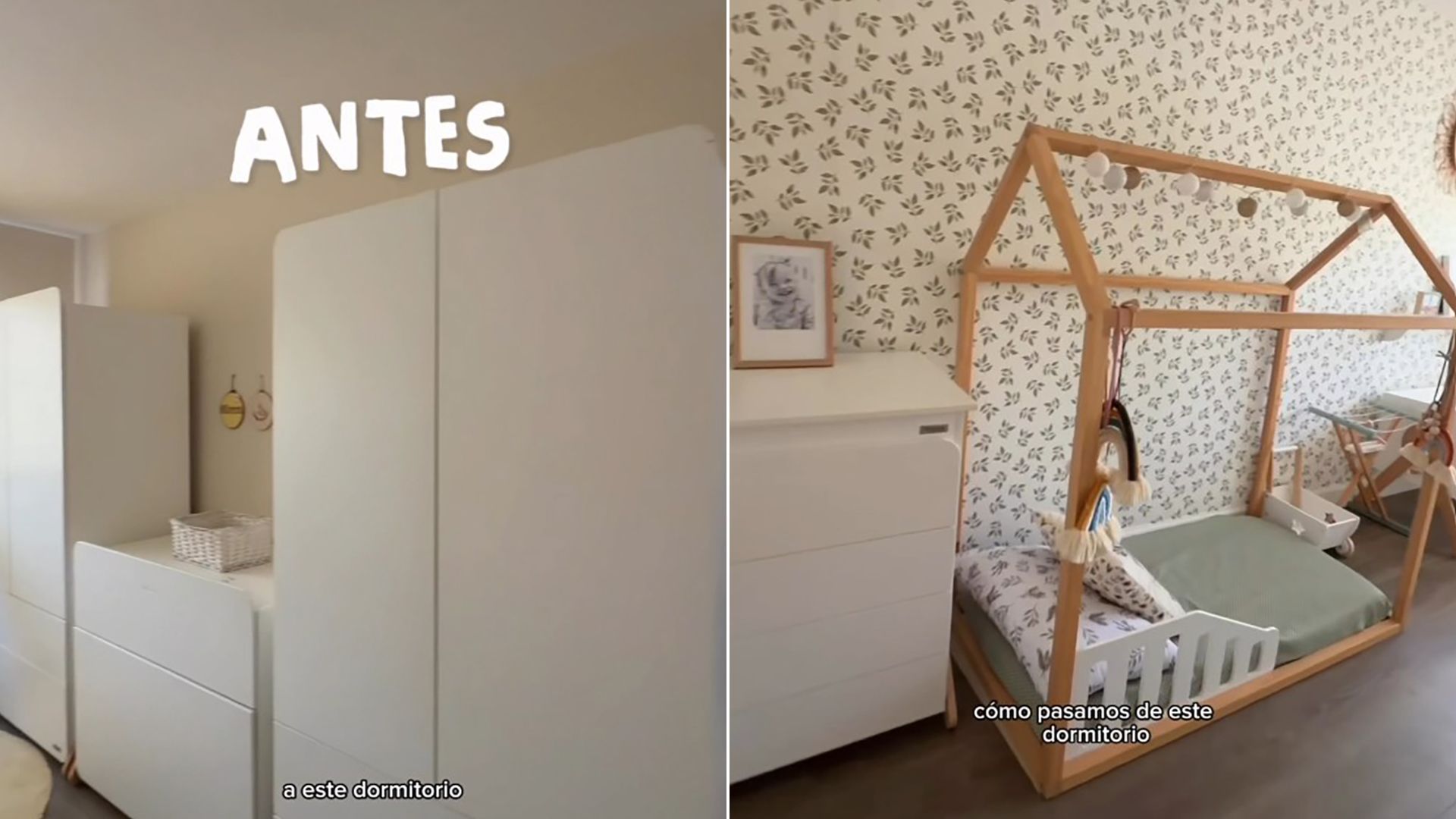 La habitación de Miren antes del cambio