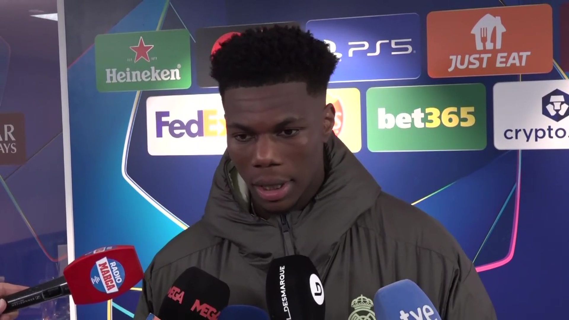 Tchouaméni responde en zona mixta