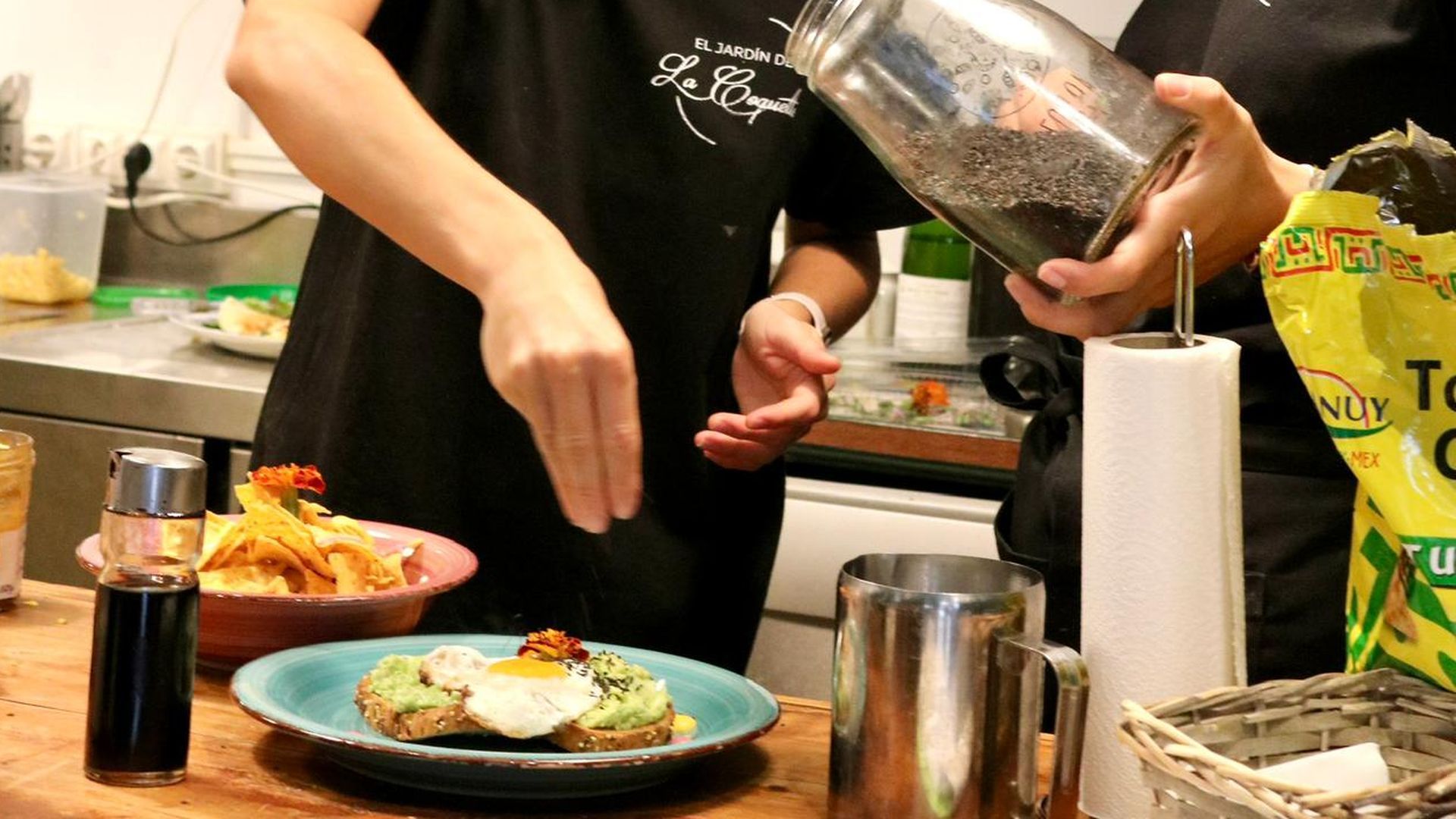 Durante su etapa en El Jardín de la Coquette (Mallorca)