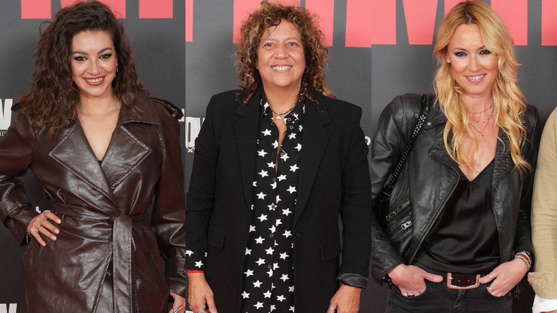 Ana Guerra, Rosana Arbelo y Carolina Cerezuela, en el estreno de 'Mejor vivir sin miedo', el documental de Rosana Arbelo