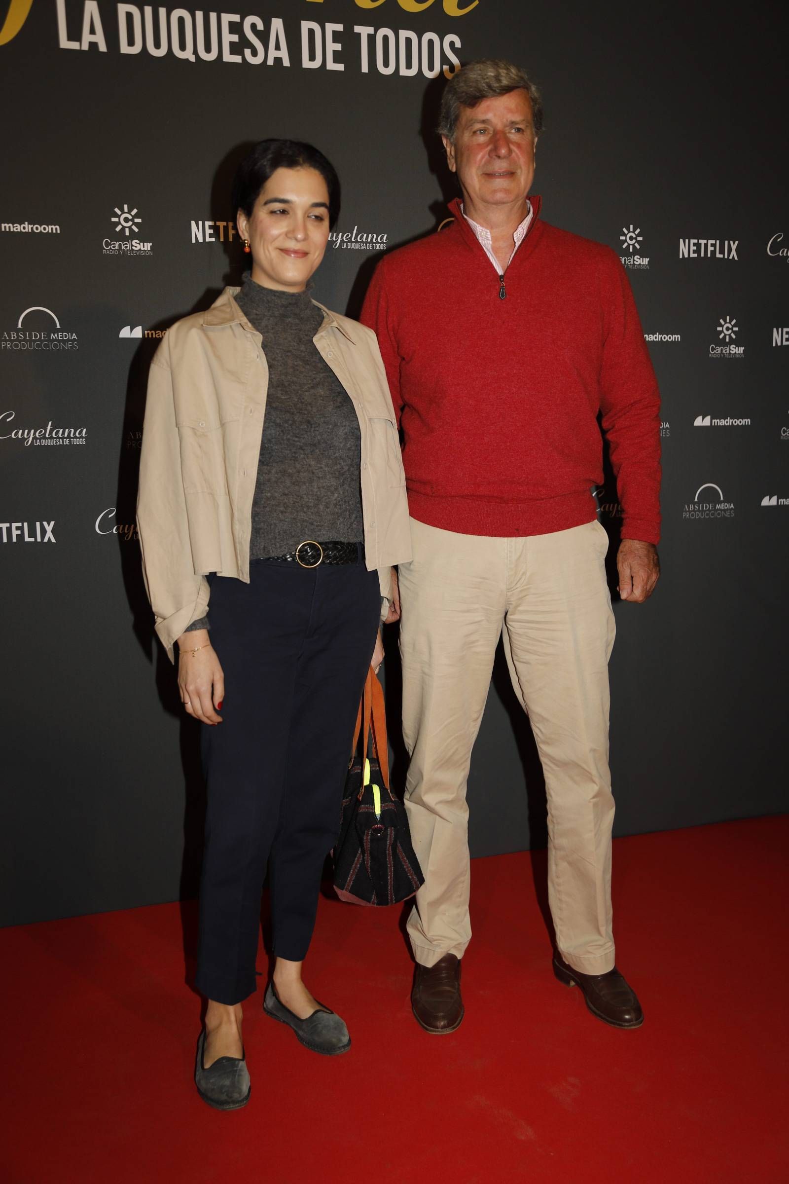 Cayetano Martínez de Irujo y Bárbara Mijran, en el estreno de 'Cayetana, la duquesa de todos'