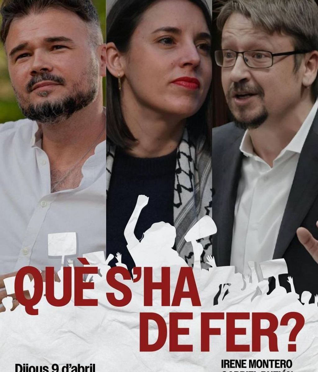 Irene Montero  y Gabriel Rufián