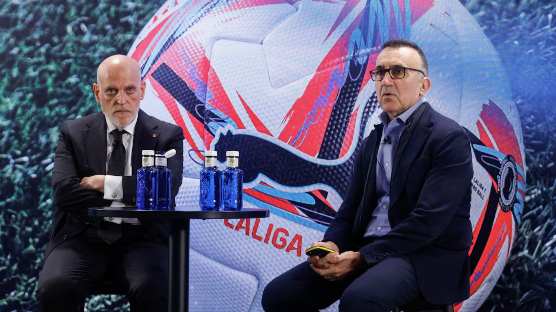 Javier Tebas en LALIGA junto a Javier Gómez