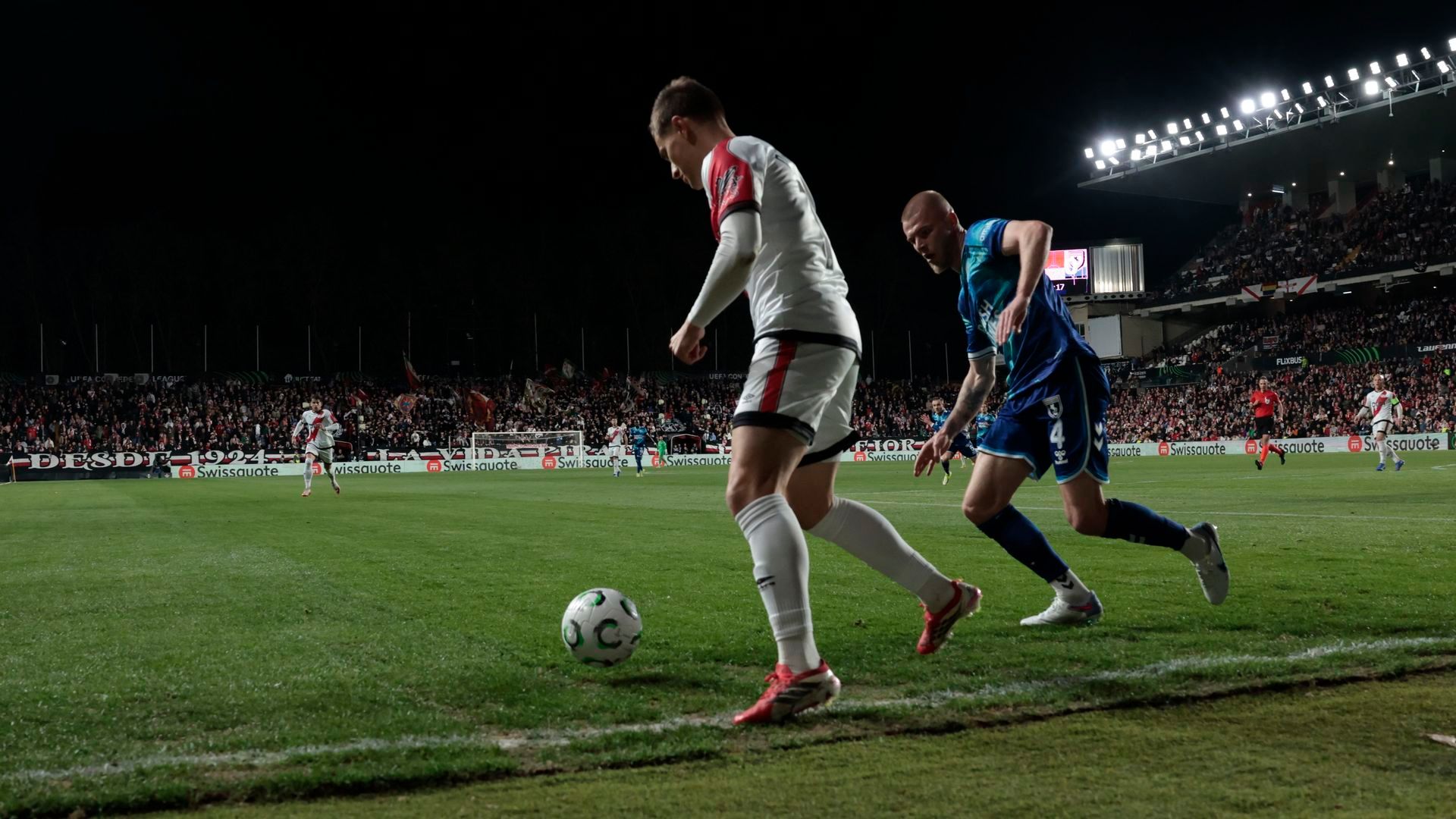 Jorge de Frutos en el partido ante el Sansuspor