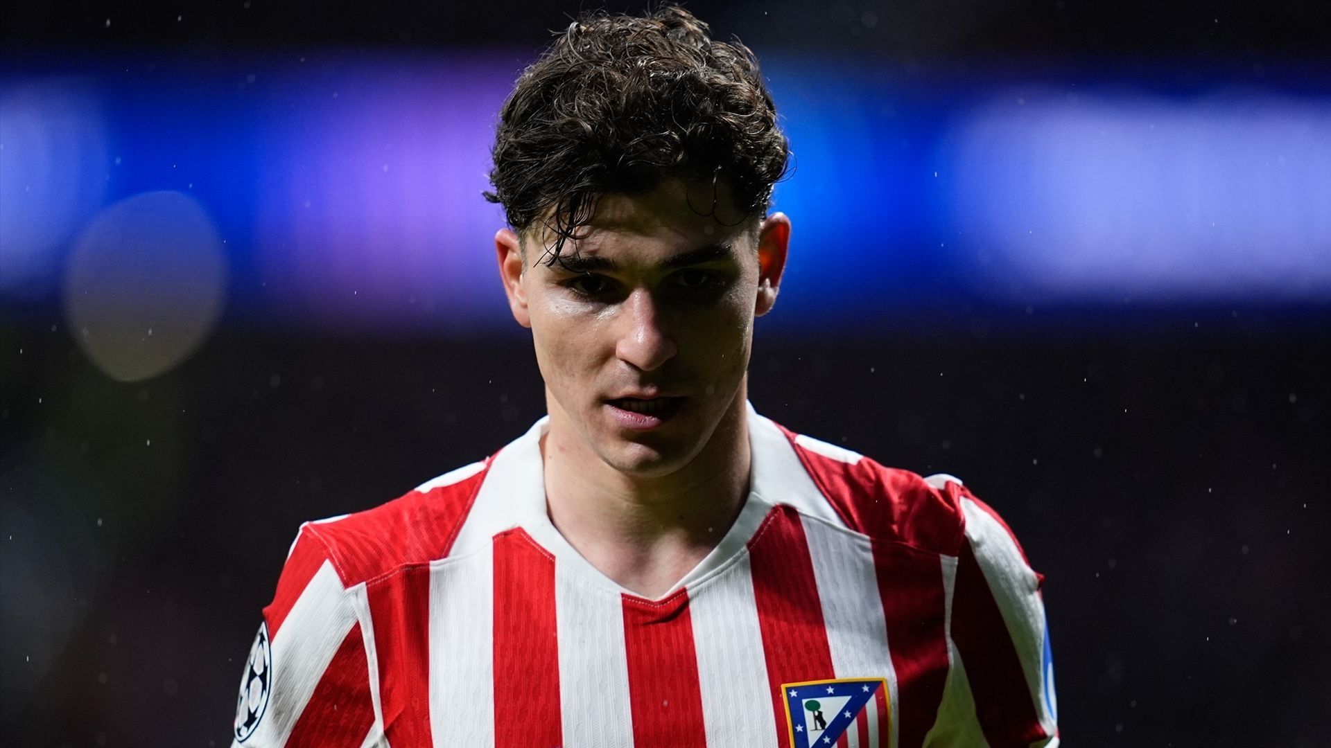 Julián álvarez durante un encuentro del Atlético de Madrid esta temporada