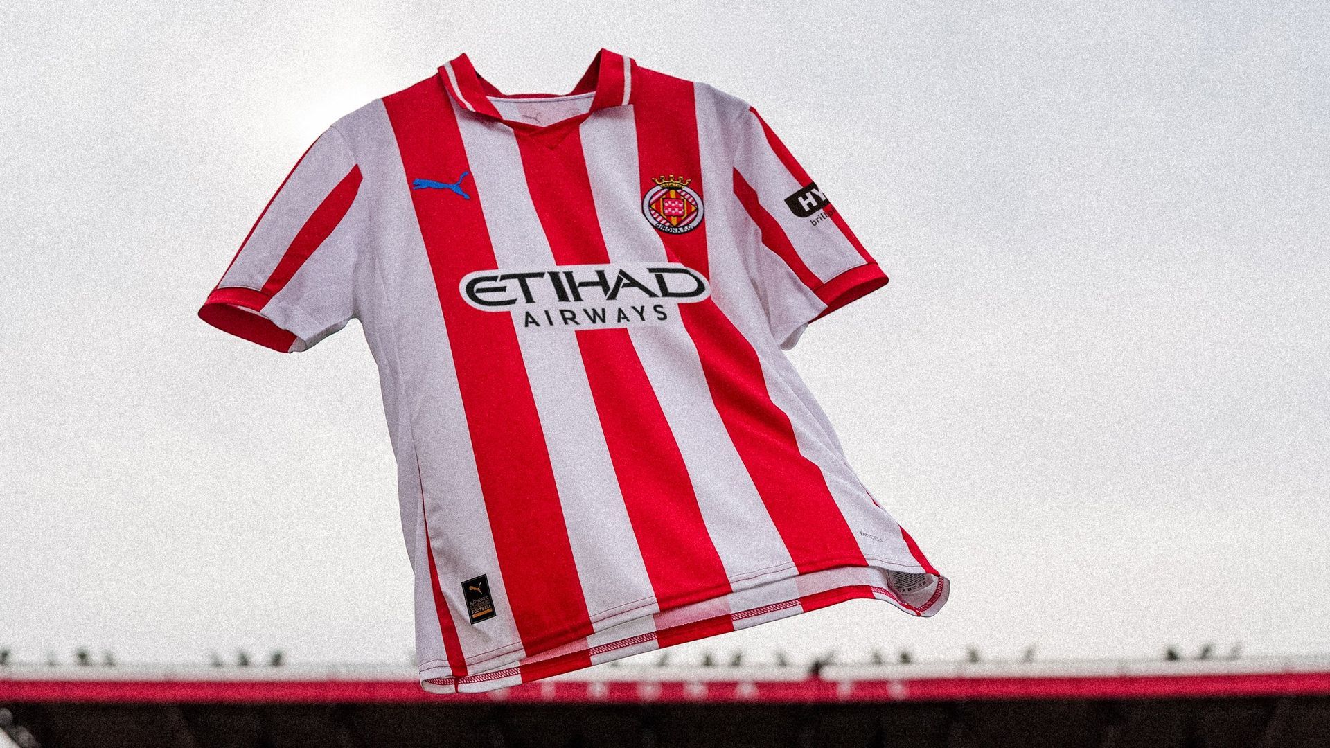 La camiseta del Girona para la Jornada Retro