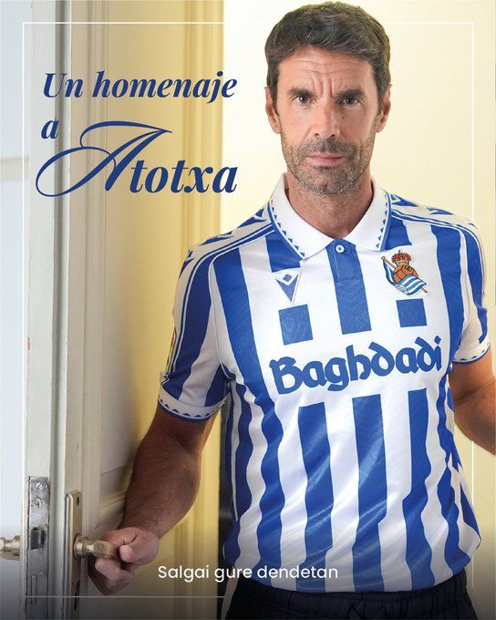 La camiseta retro de la Real Sociedad