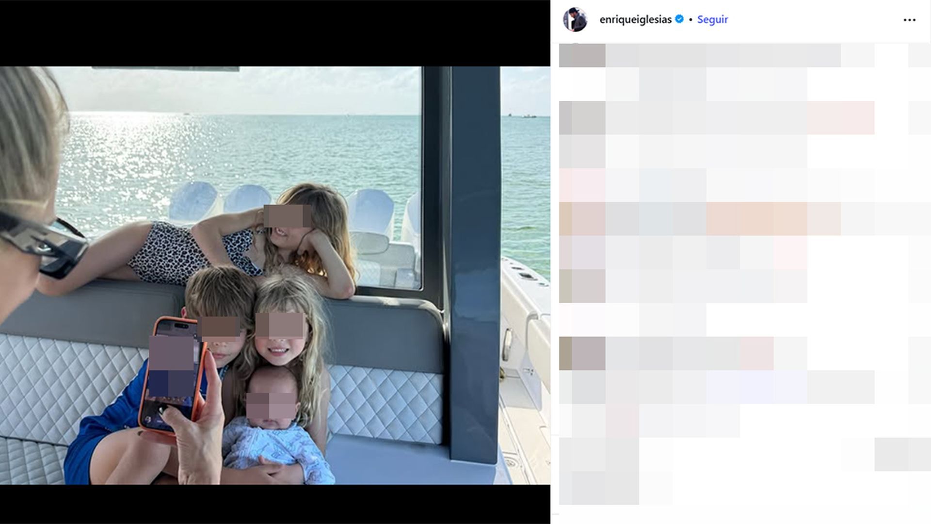 La fotografía de los cuatro hijos de Julio Iglesias