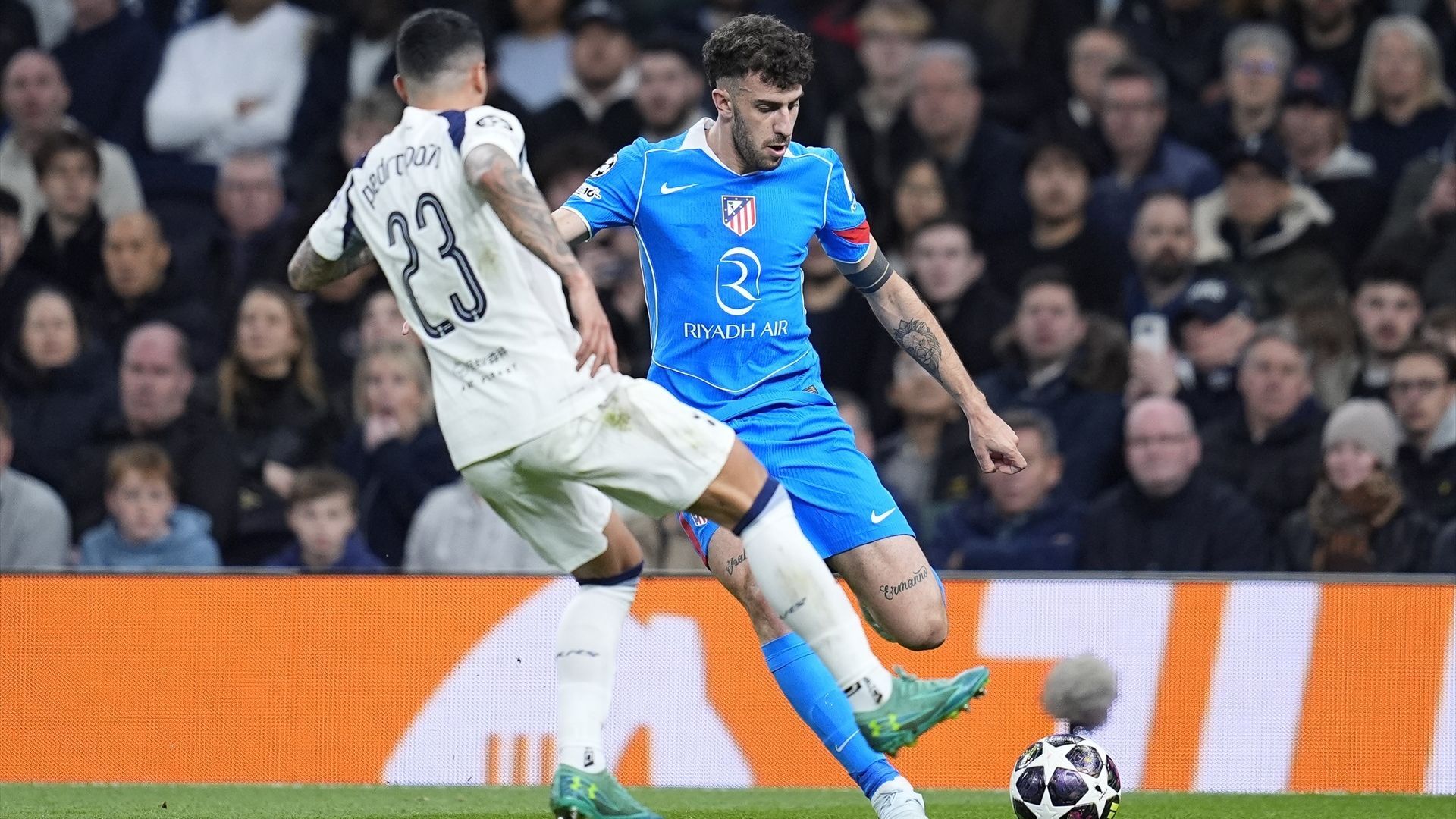 Pedro Porro en el Tottenham - Atleti