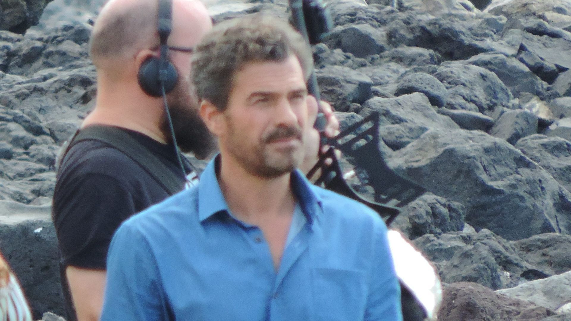 Rodolfo Sancho, rodando uno de sus últimos proyectos