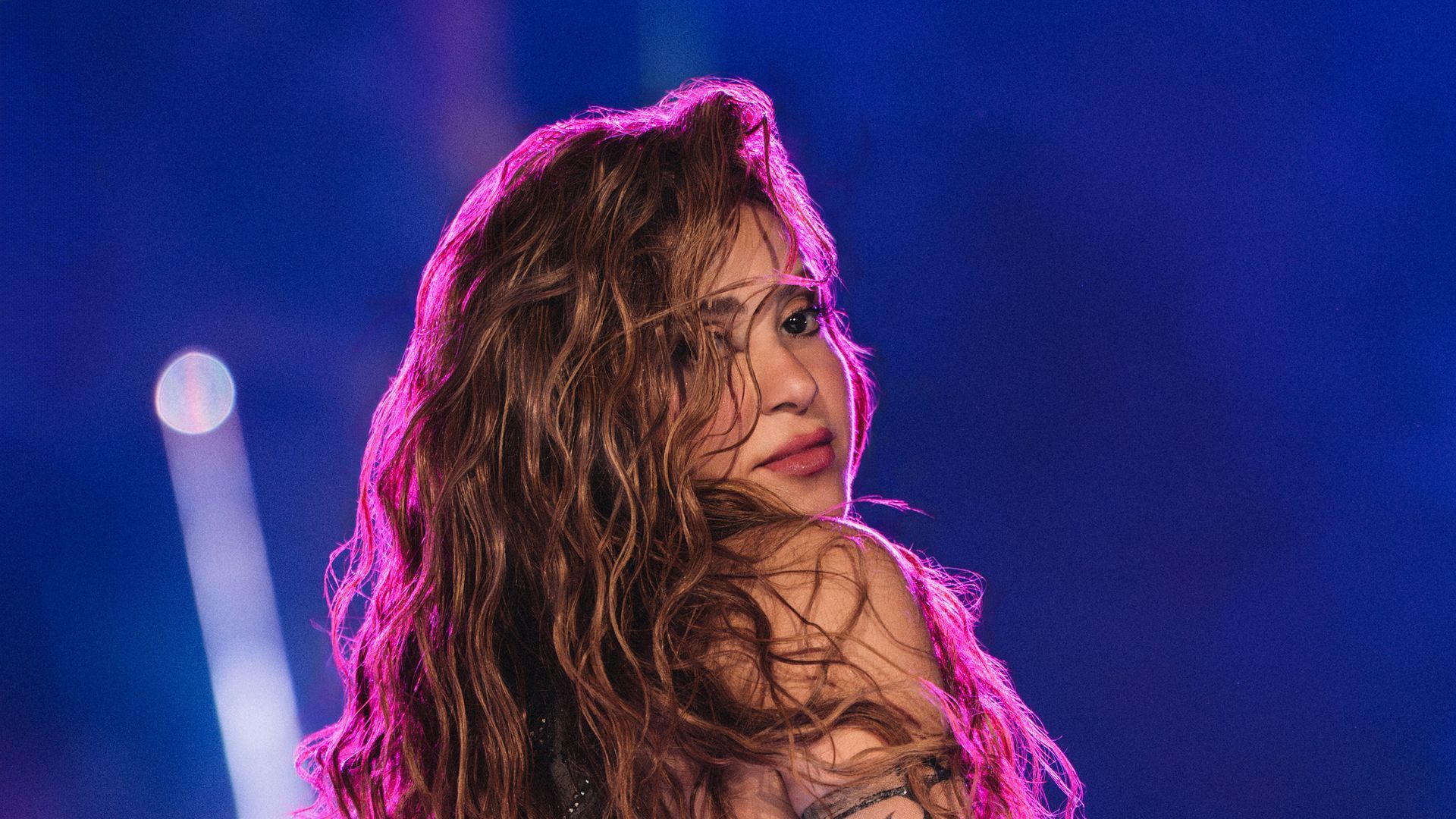 Shakira, en uno de sus conciertos de 'Las Mujeres Ya No Lloran Tour'
