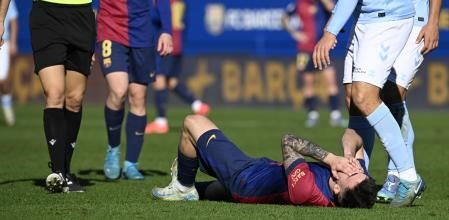 Última lesión de Barberá en el Barcelona.