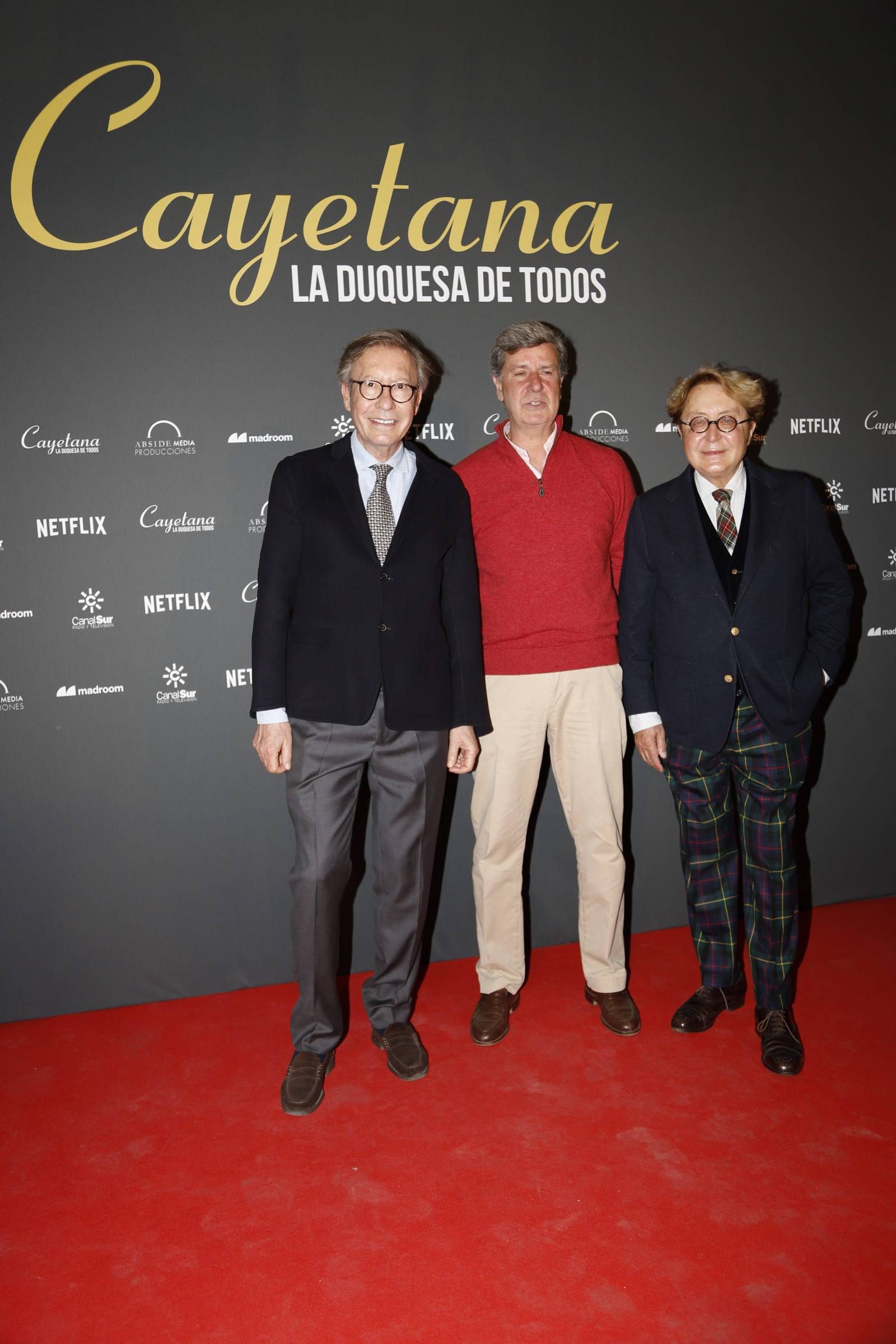 Vittorio y Luchino, en el estreno de 'Cayetana, la duquesa de todos'