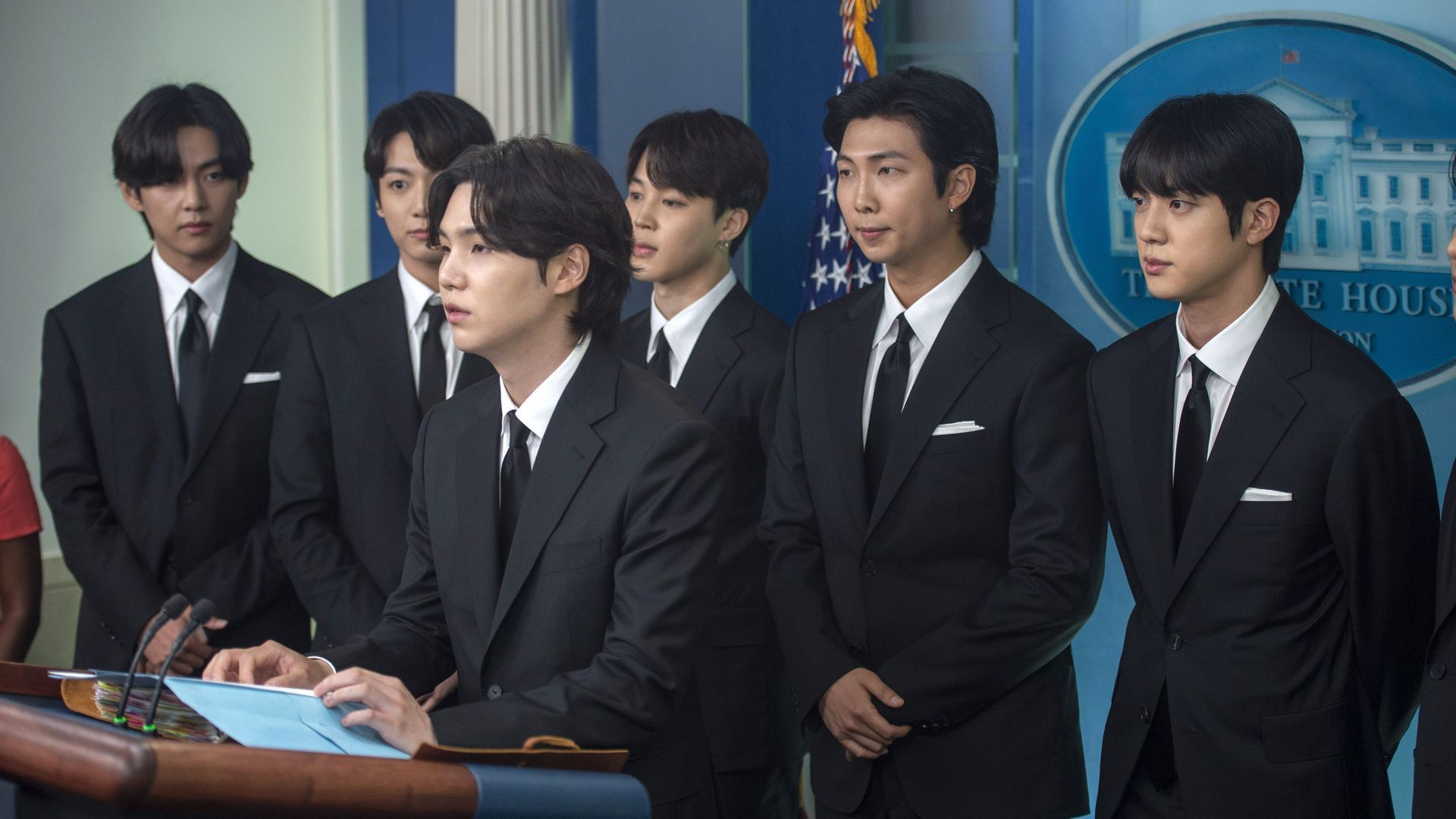 BTS, en su discurso en la Casa Blanca