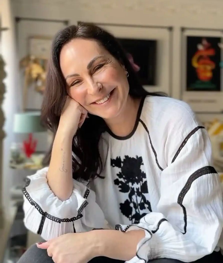 El salón de la casa de Ana Milán en Madrid