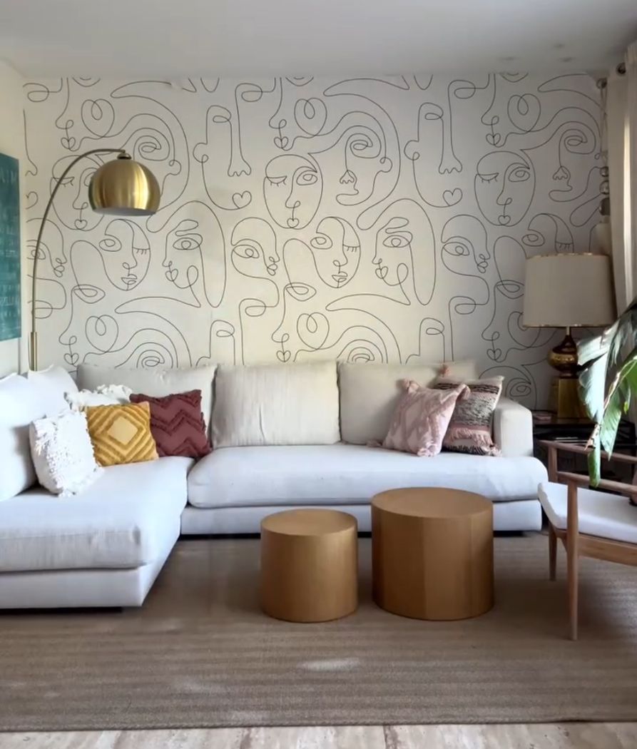 El salón del piso de Elena Tablada