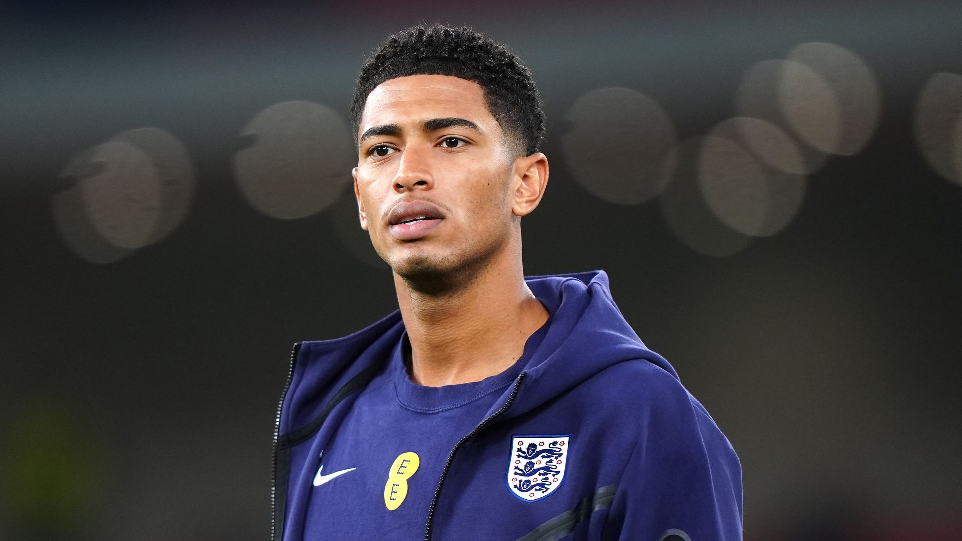 Jude Bellingham durante un partido de Inglaterra Jude Bellingham durante un partido de Inglaterra