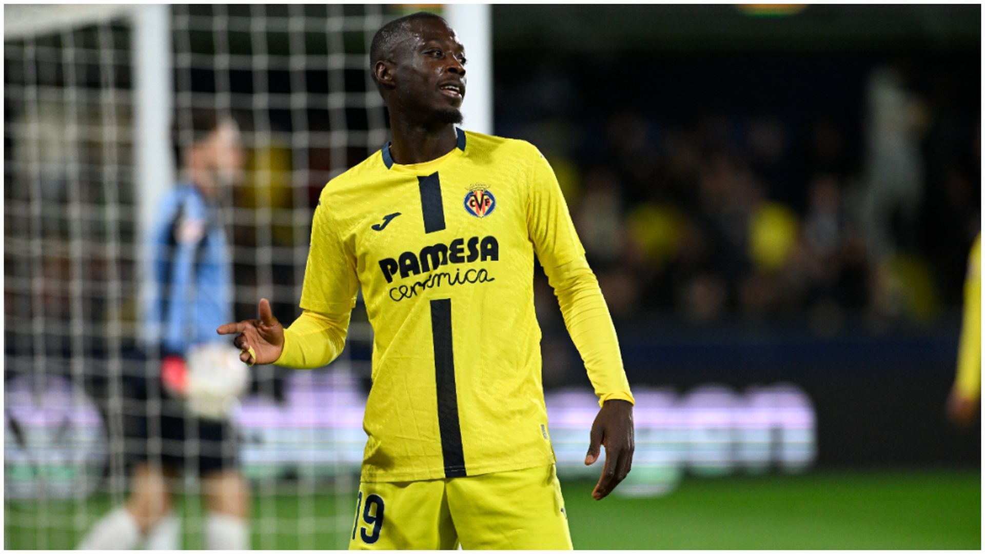 Nicolas Pepé, celebrando su gol ante la Real Sociedad