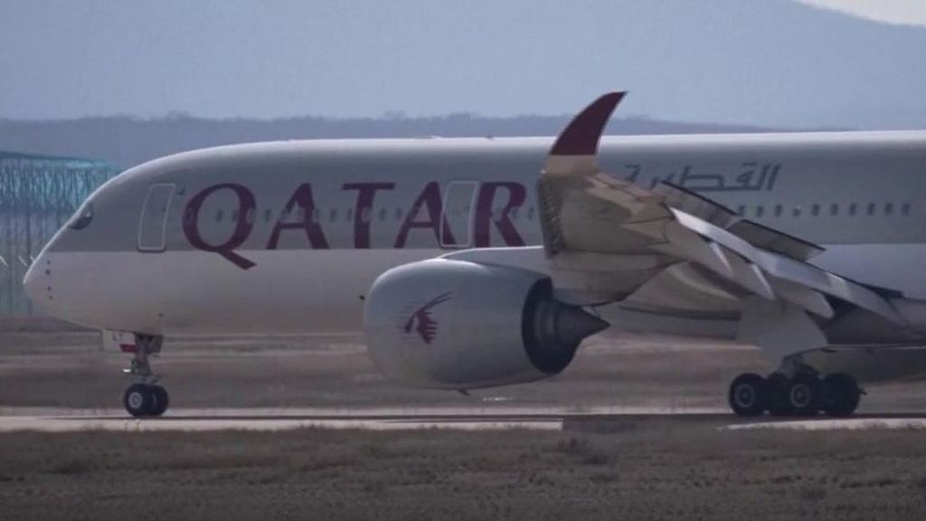 Una quincena de aviones de gran tamaño ha llegado procedentes de Doha al aeropuerto de Teruel